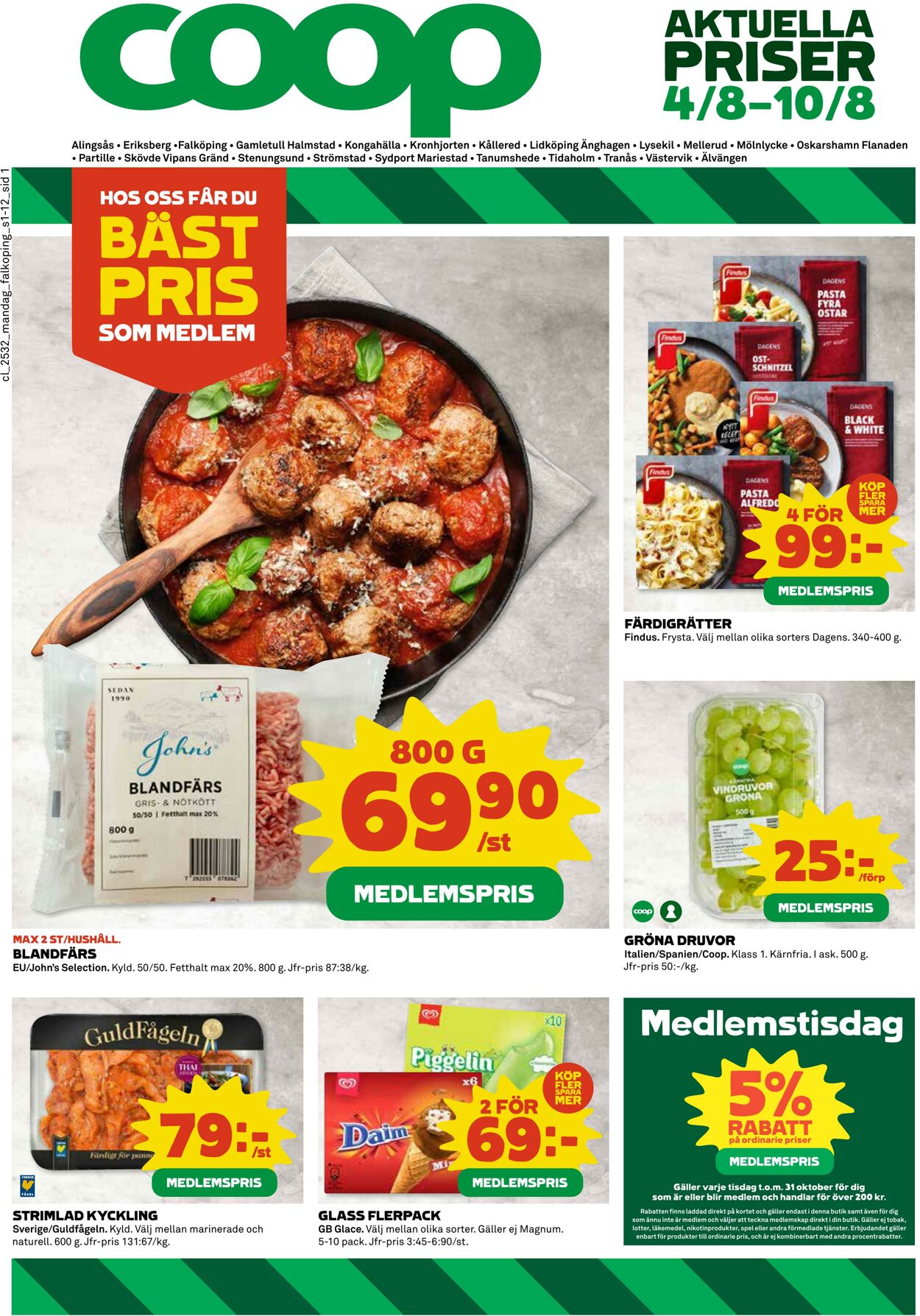 Erbjudanden Coop 04.08.2025 - 10.08.2025
