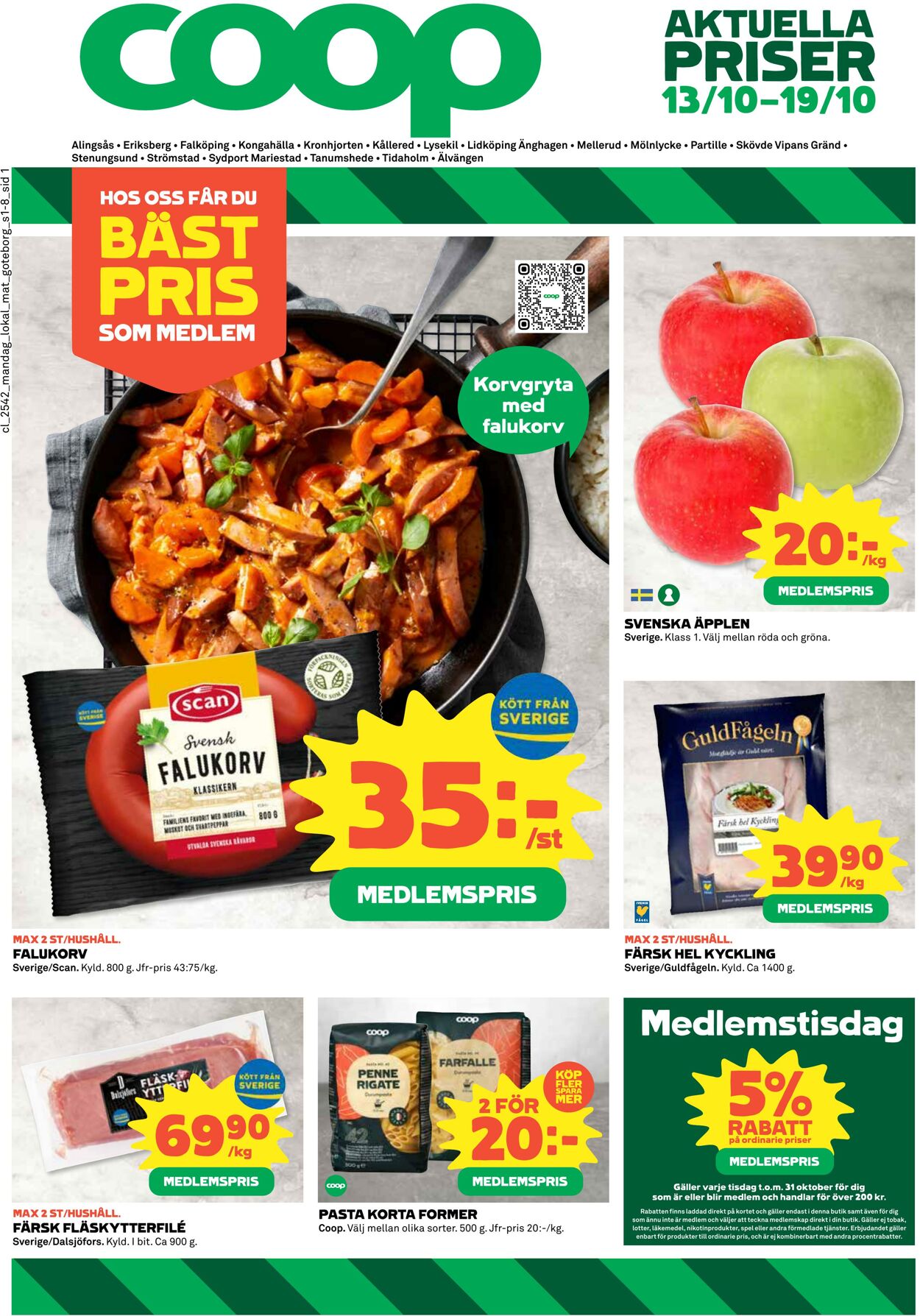 Erbjudanden Coop 13.10.2025 - 19.10.2025