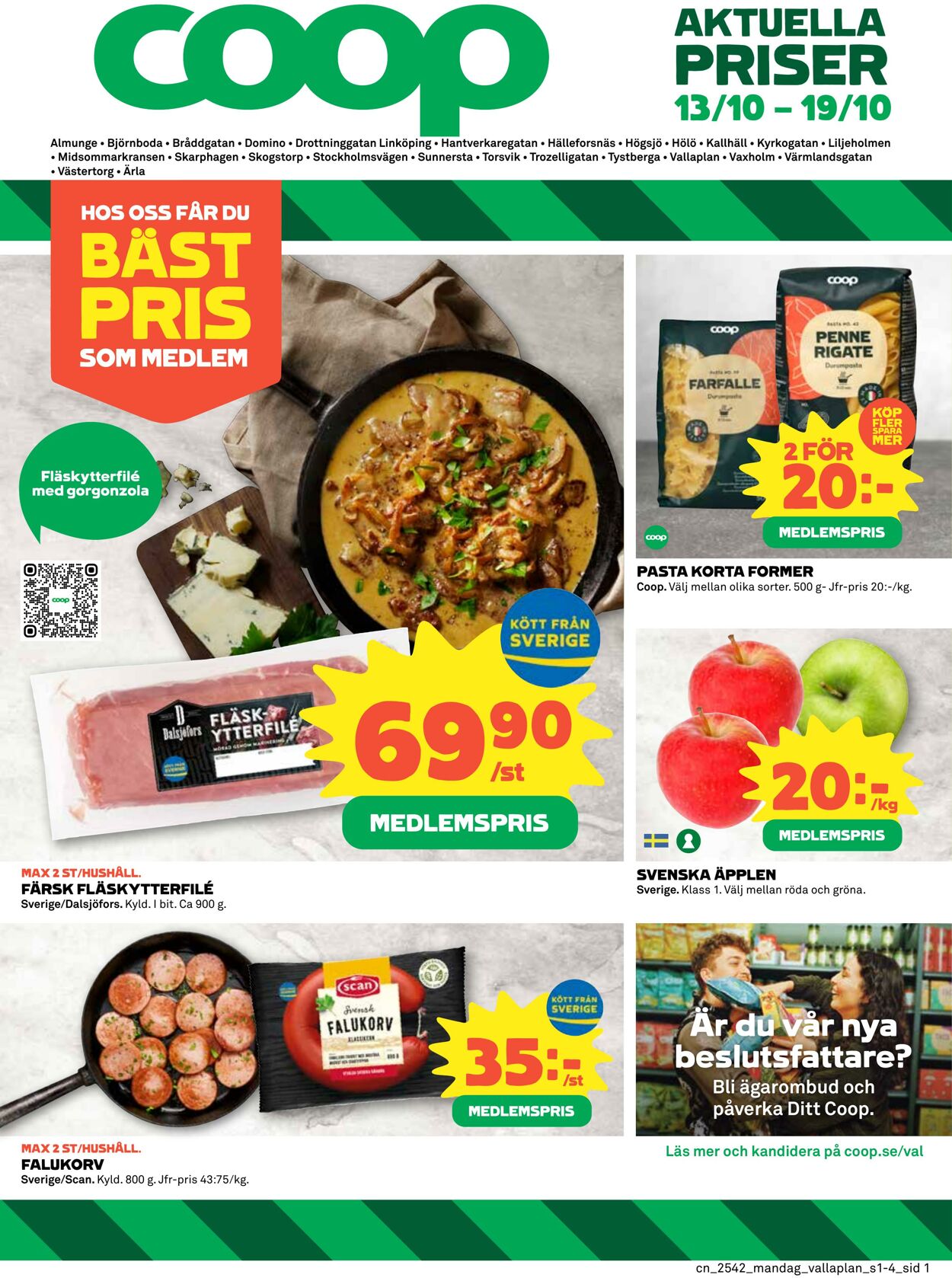 Erbjudanden Coop 13.10.2025 - 19.10.2025