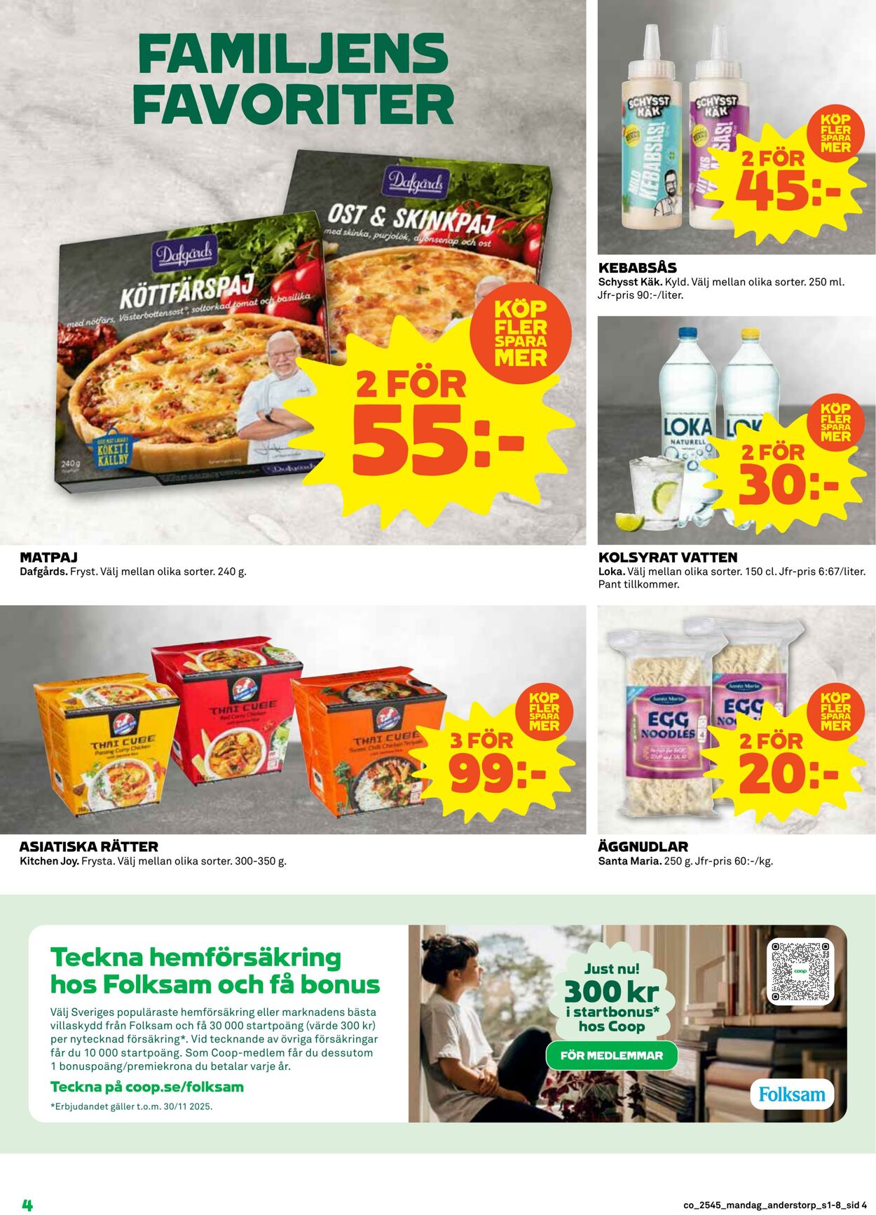 Erbjudanden Coop 03.11.2025 - 09.11.2025
