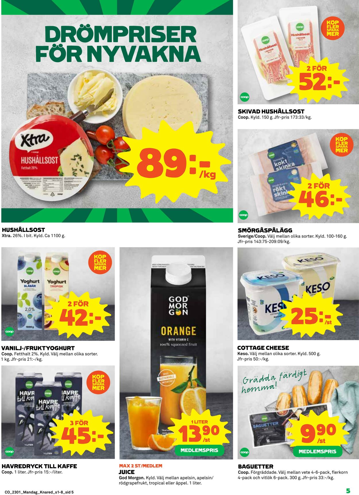 Erbjudanden Coop 02.01.2023 - 08.01.2023