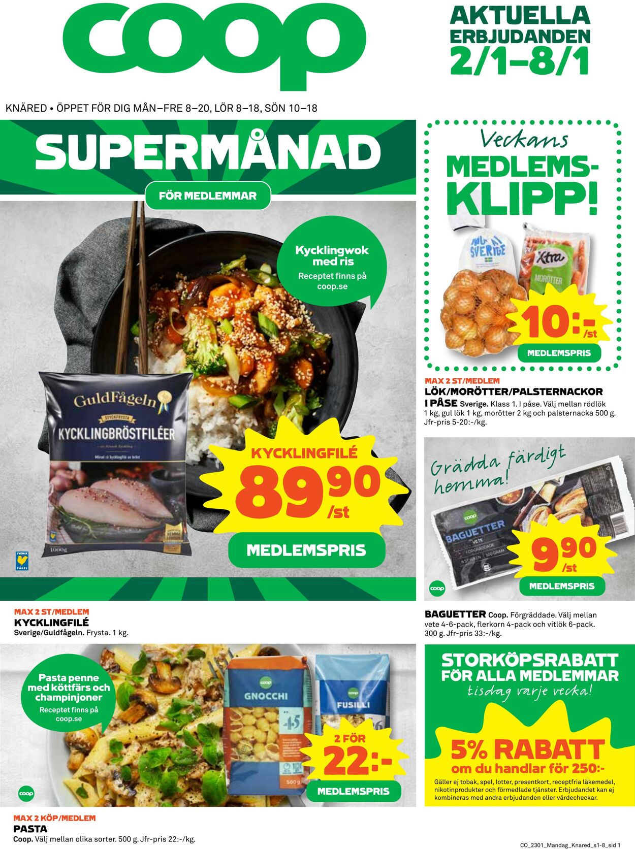 Erbjudanden Coop 02.01.2023 - 08.01.2023