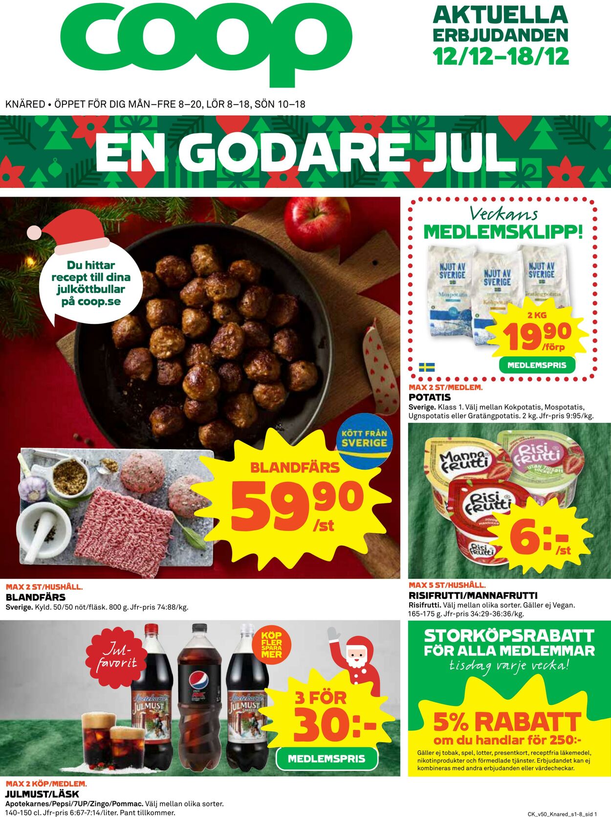 Erbjudanden Coop 12.12.2022 - 18.12.2022