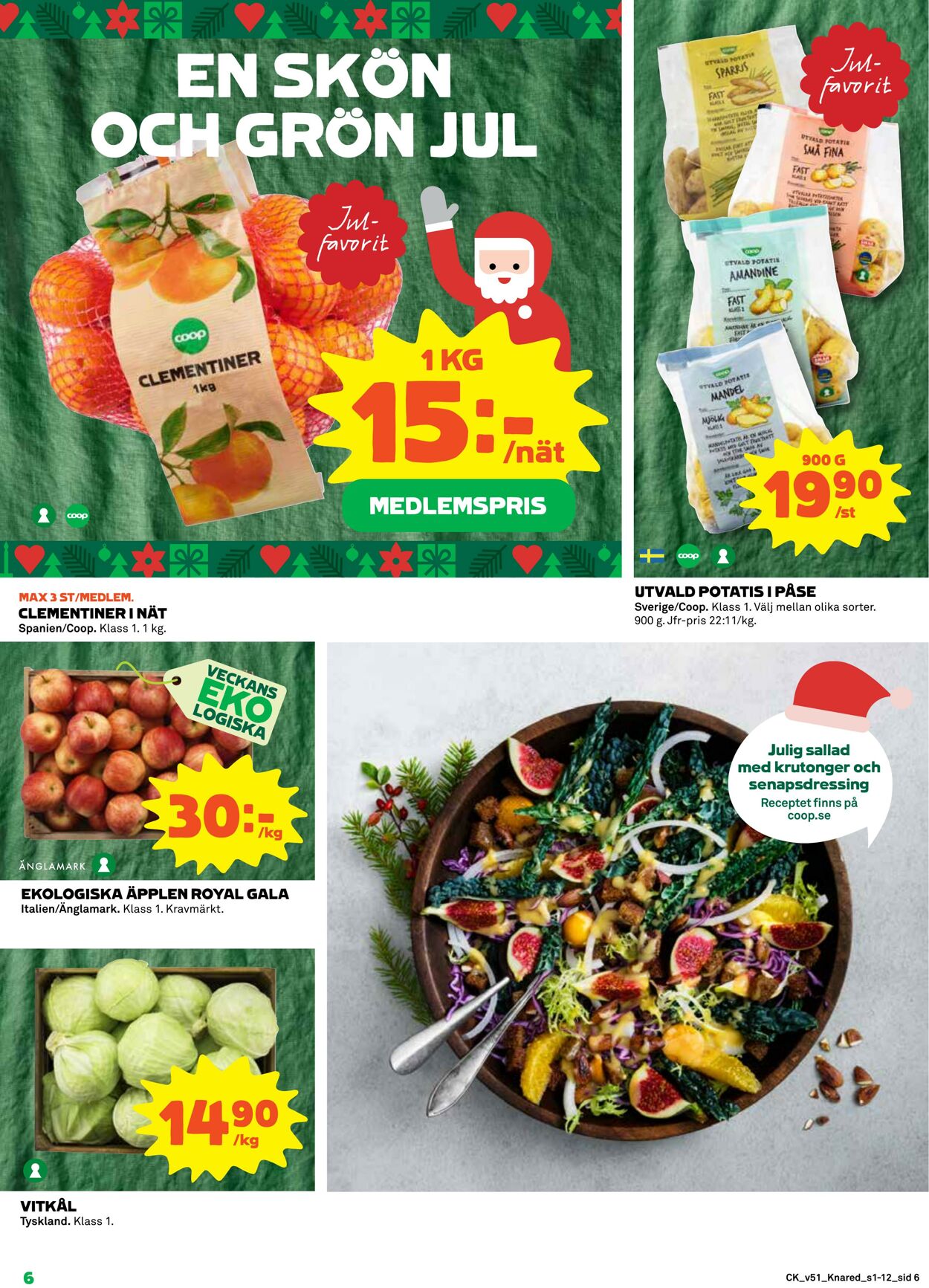 Erbjudanden Coop 19.12.2022 - 25.12.2022