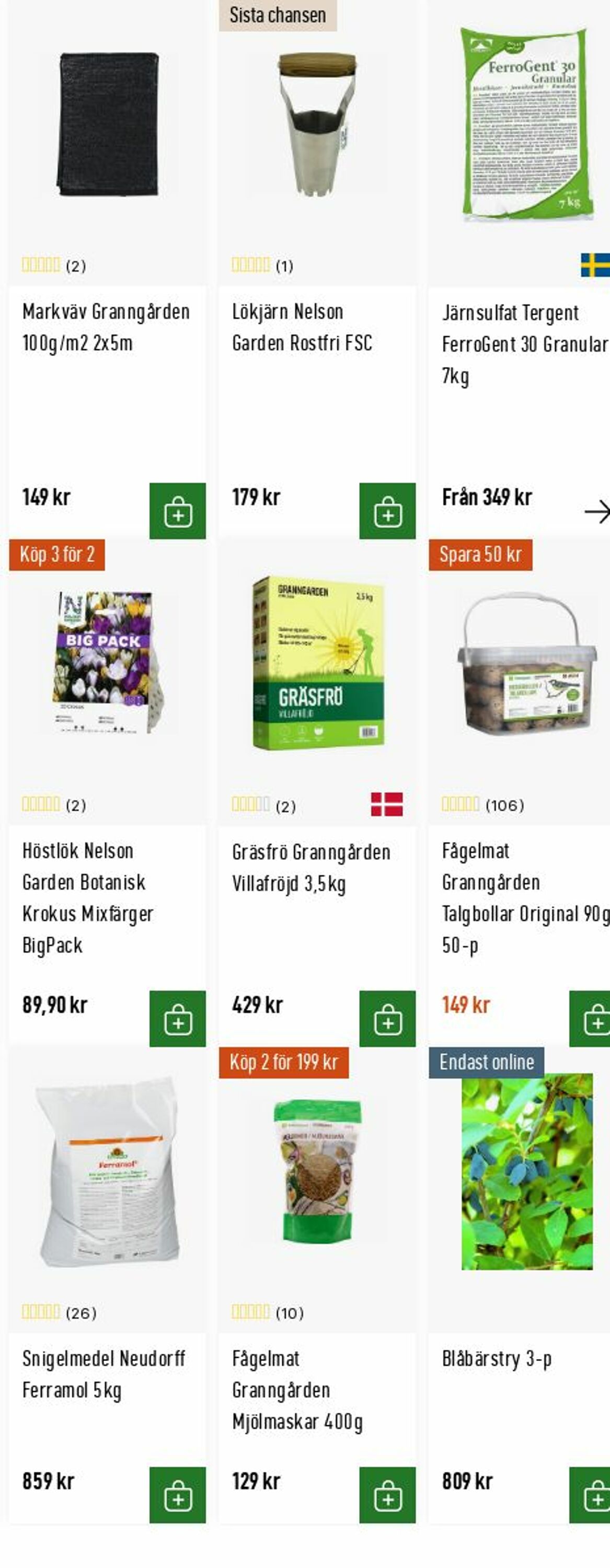 Erbjudanden Granngården 29.09.2025 - 08.10.2025