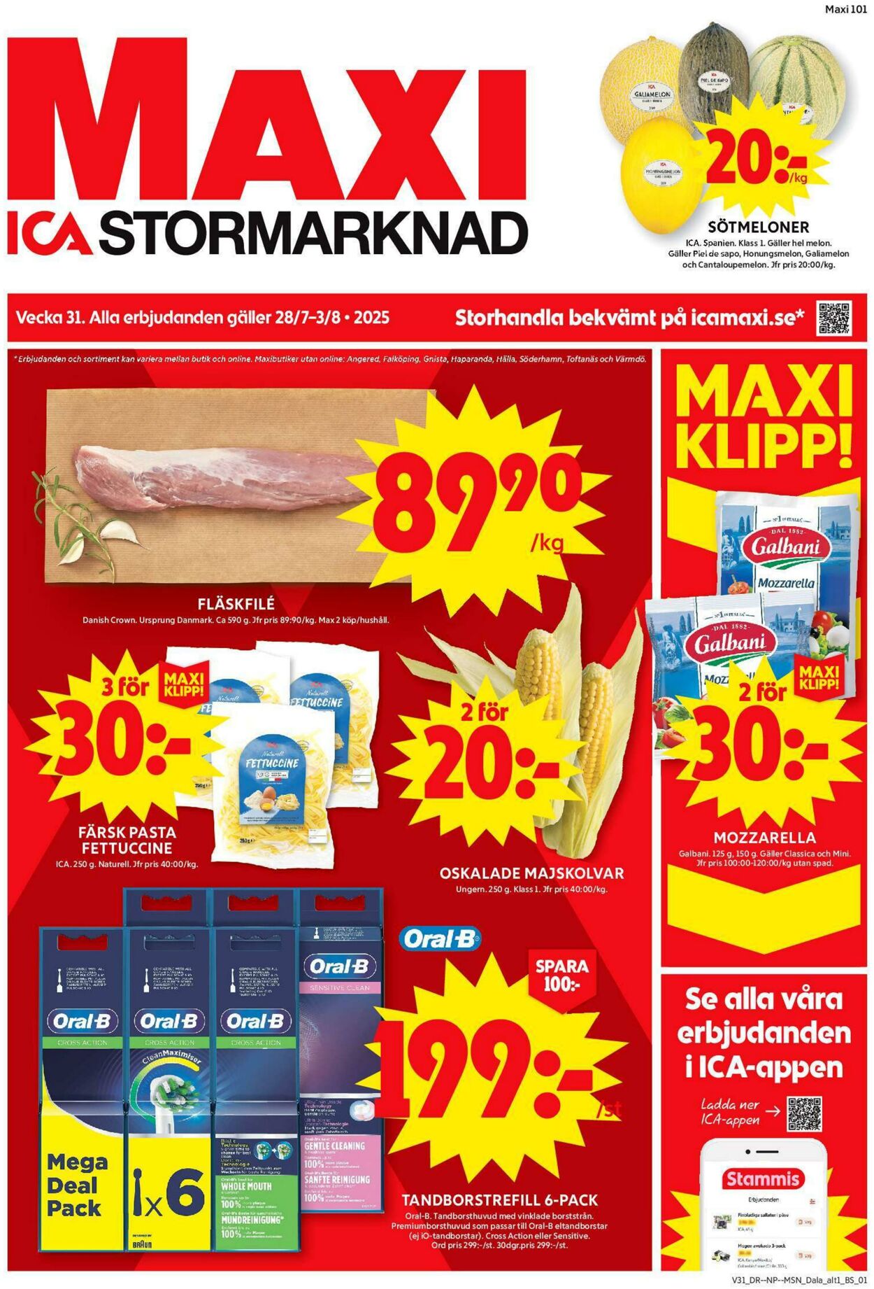 Erbjudanden ICA 28.07.2025 - 03.08.2025