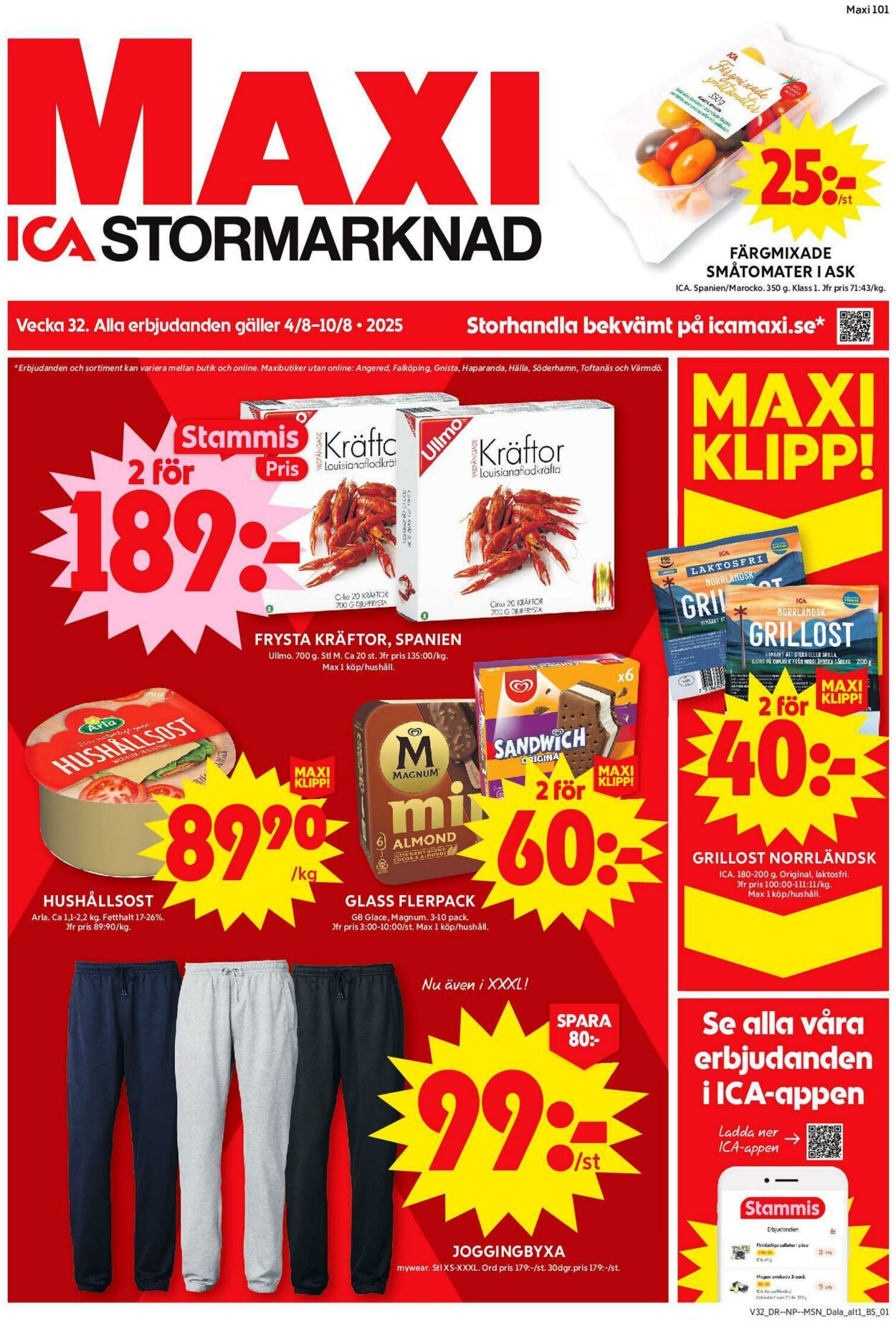 Erbjudanden ICA 04.08.2025 - 10.08.2025
