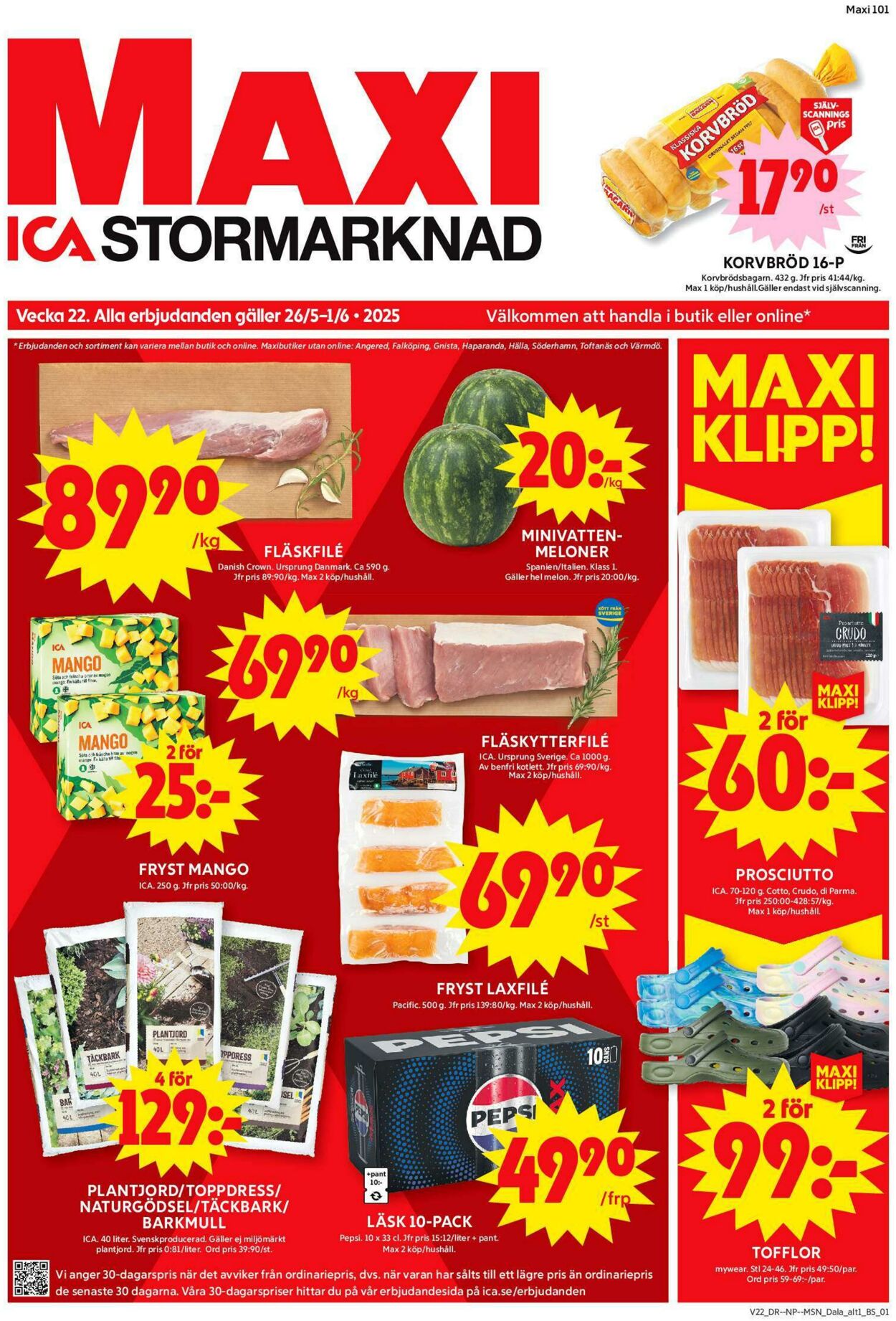 Erbjudanden ICA 26.05.2025 - 01.06.2025