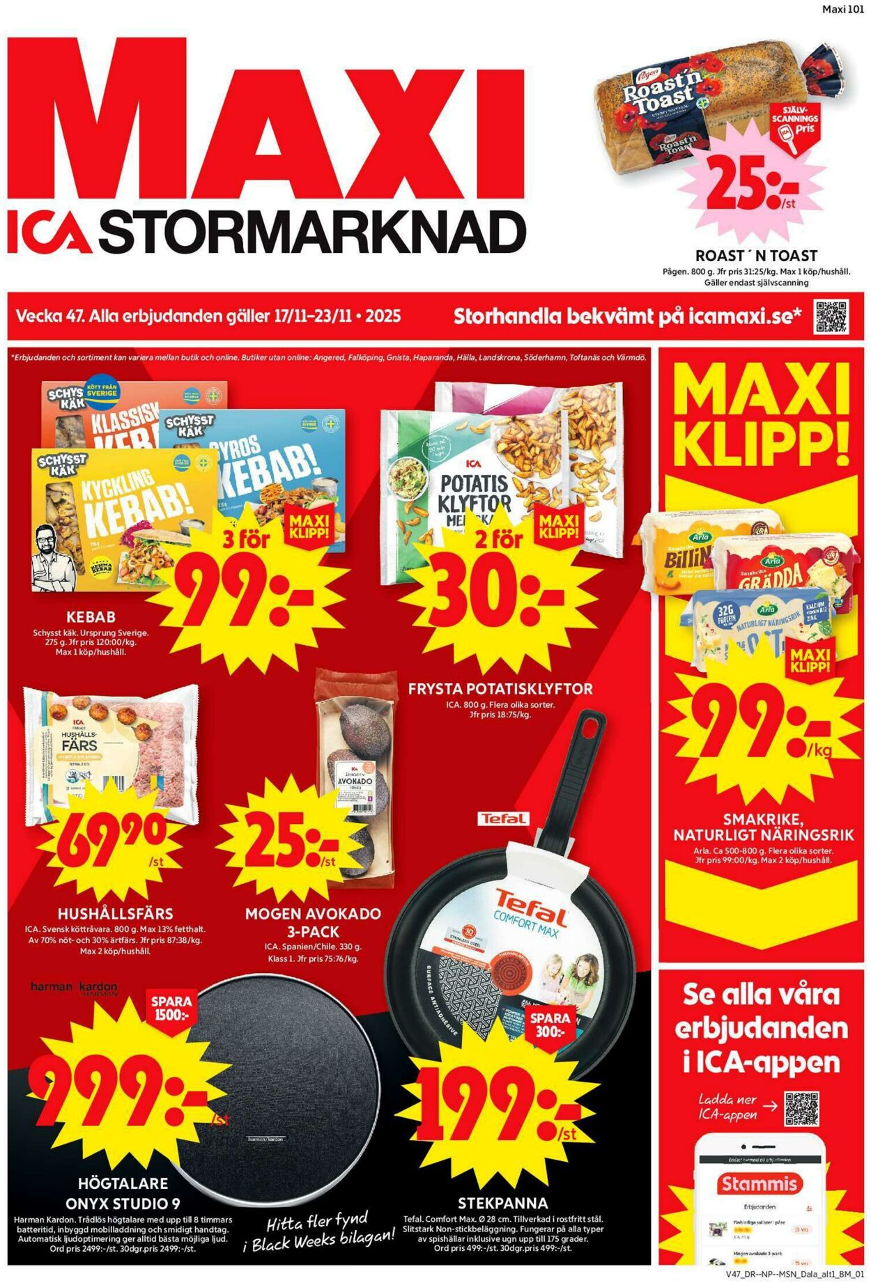 Erbjudanden ICA 17.11.2025 - 23.11.2025