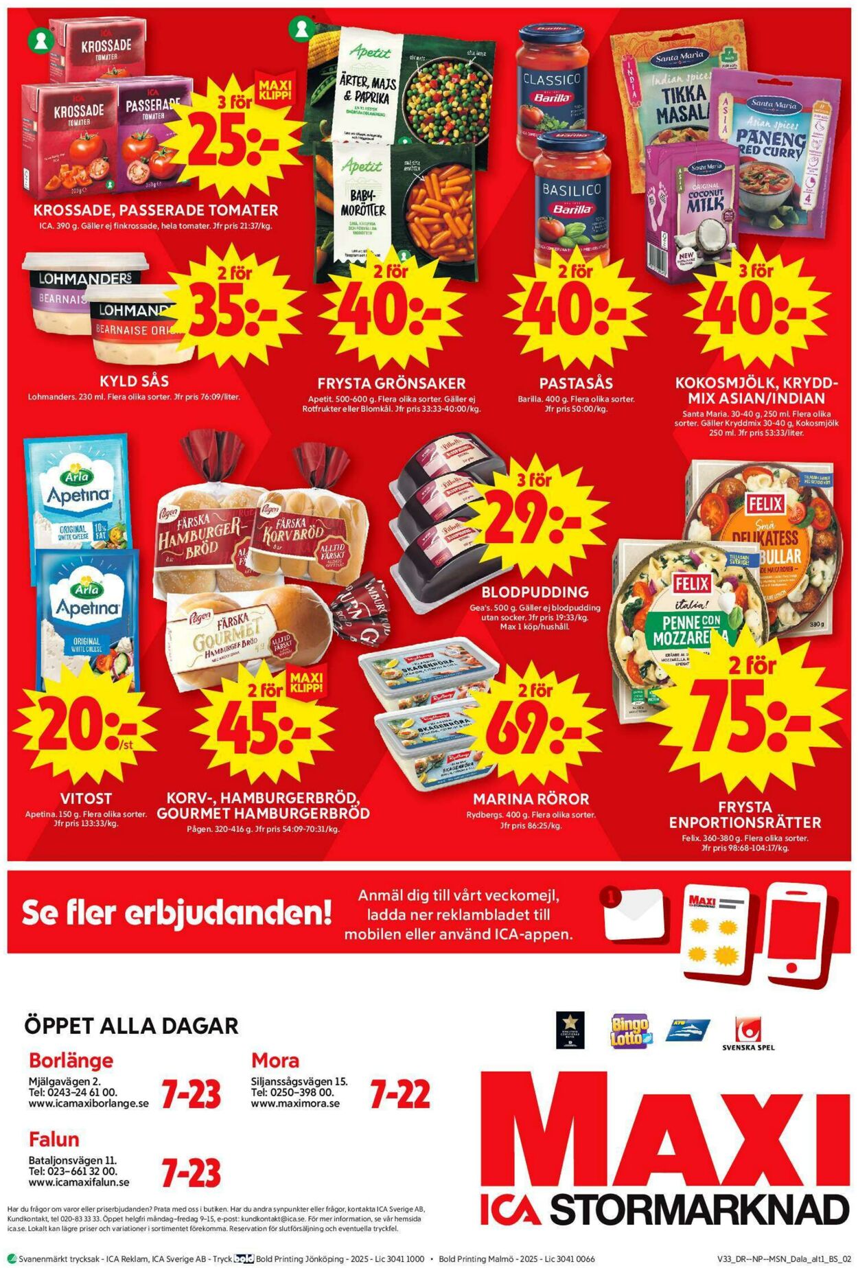 Erbjudanden ICA 11.08.2025 - 17.08.2025
