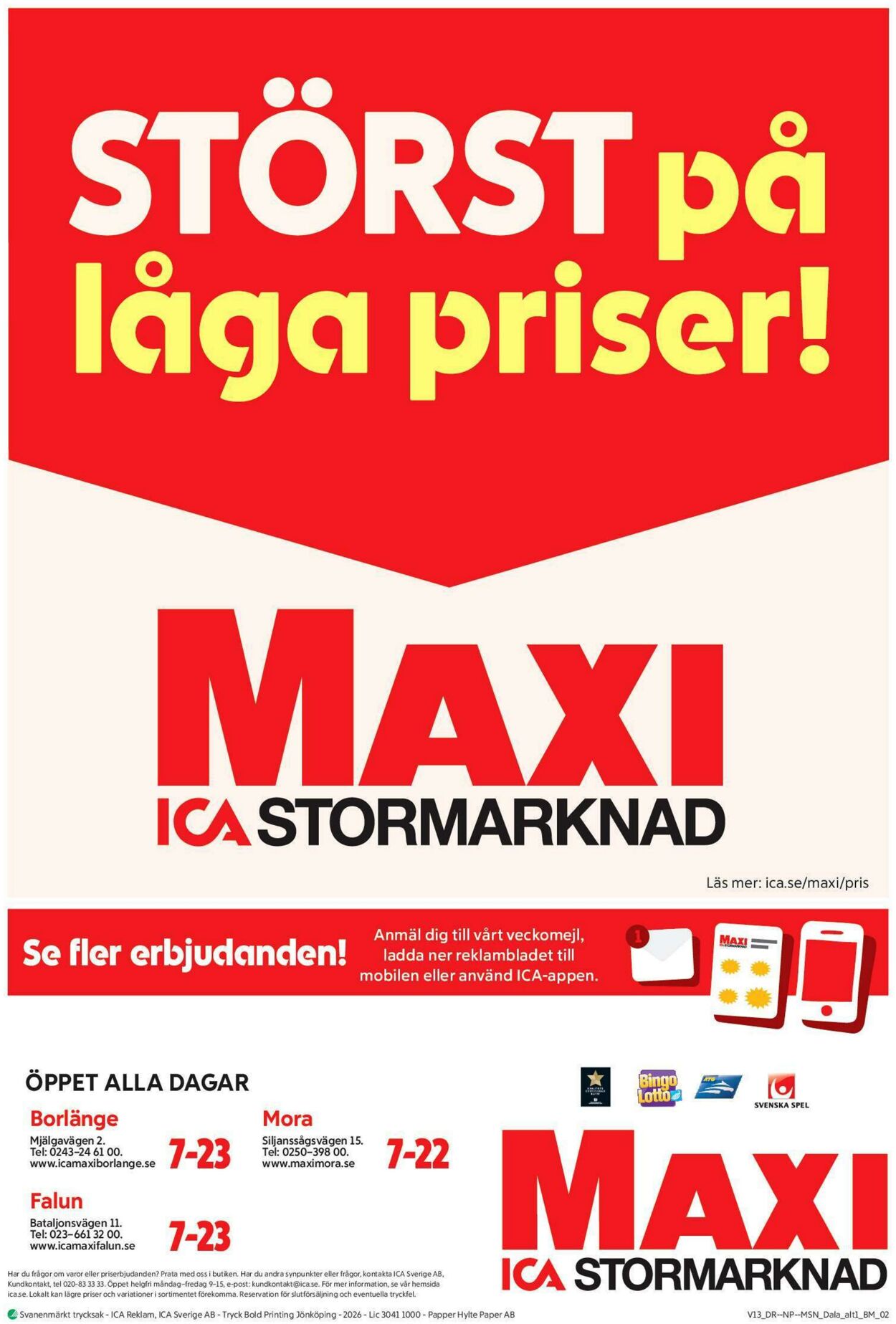 Erbjudanden ICA 16.03.2026 - 22.03.2026