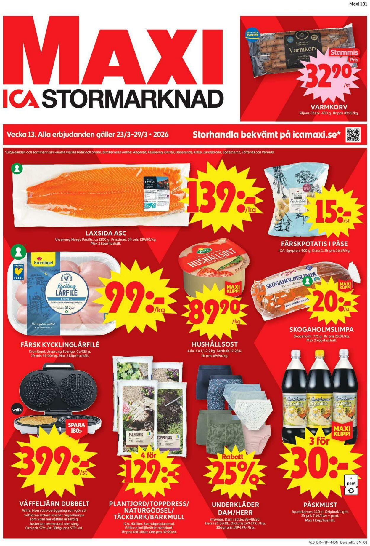 Erbjudanden ICA 16.03.2026 - 22.03.2026