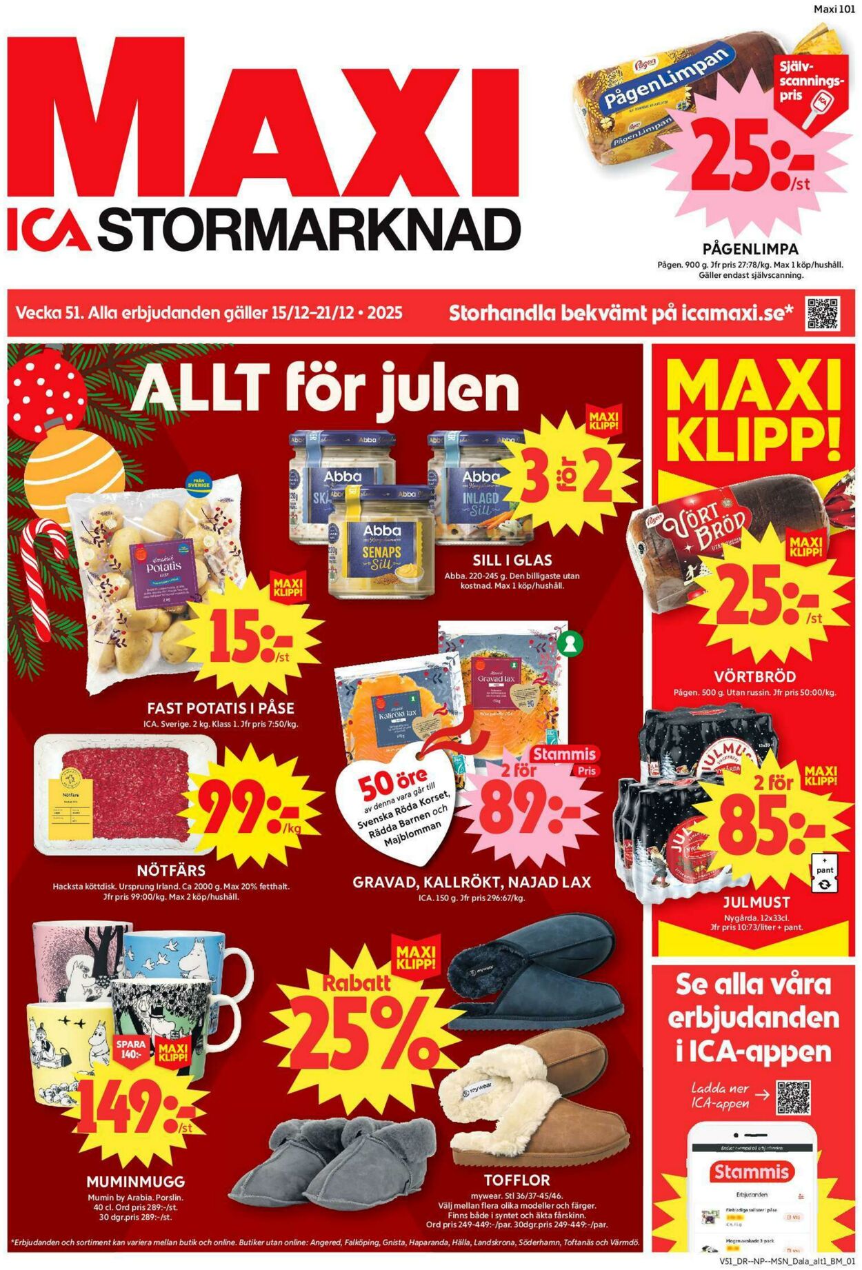 Erbjudanden ICA 15.12.2025 - 21.12.2025