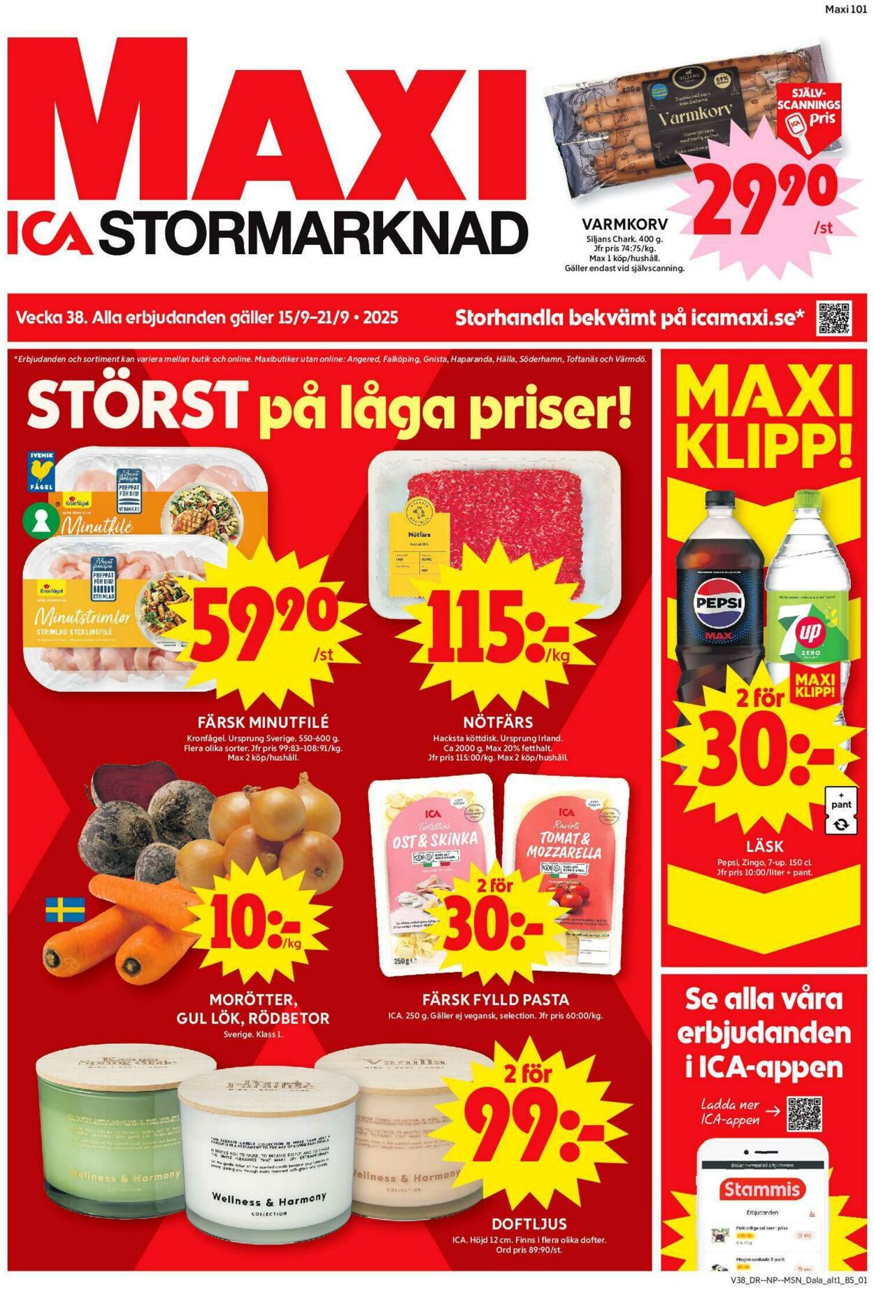 Erbjudanden ICA 15.09.2025 - 21.09.2025
