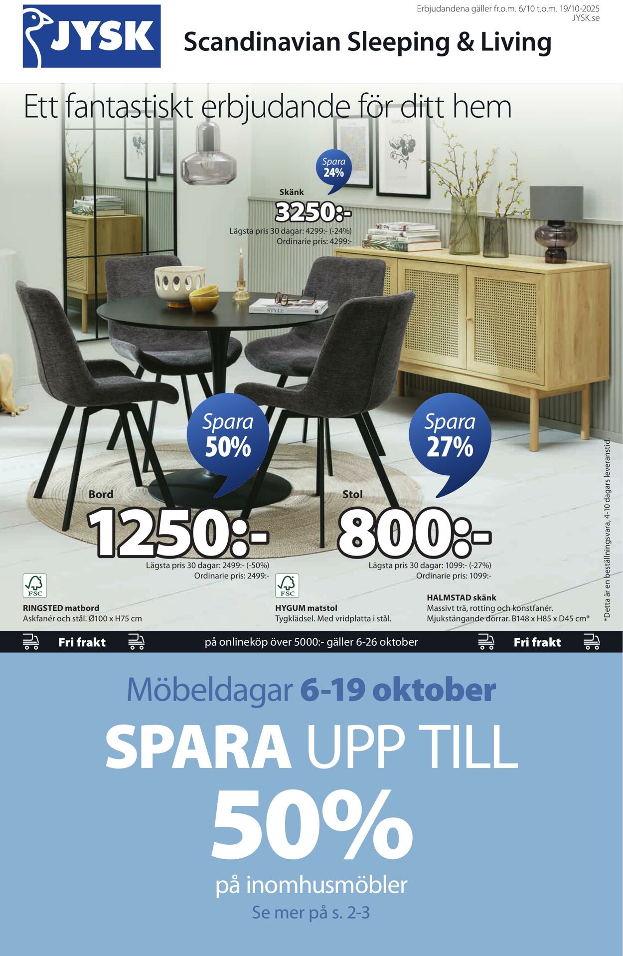 Erbjudanden Jysk 06.10.2025 - 20.10.2025