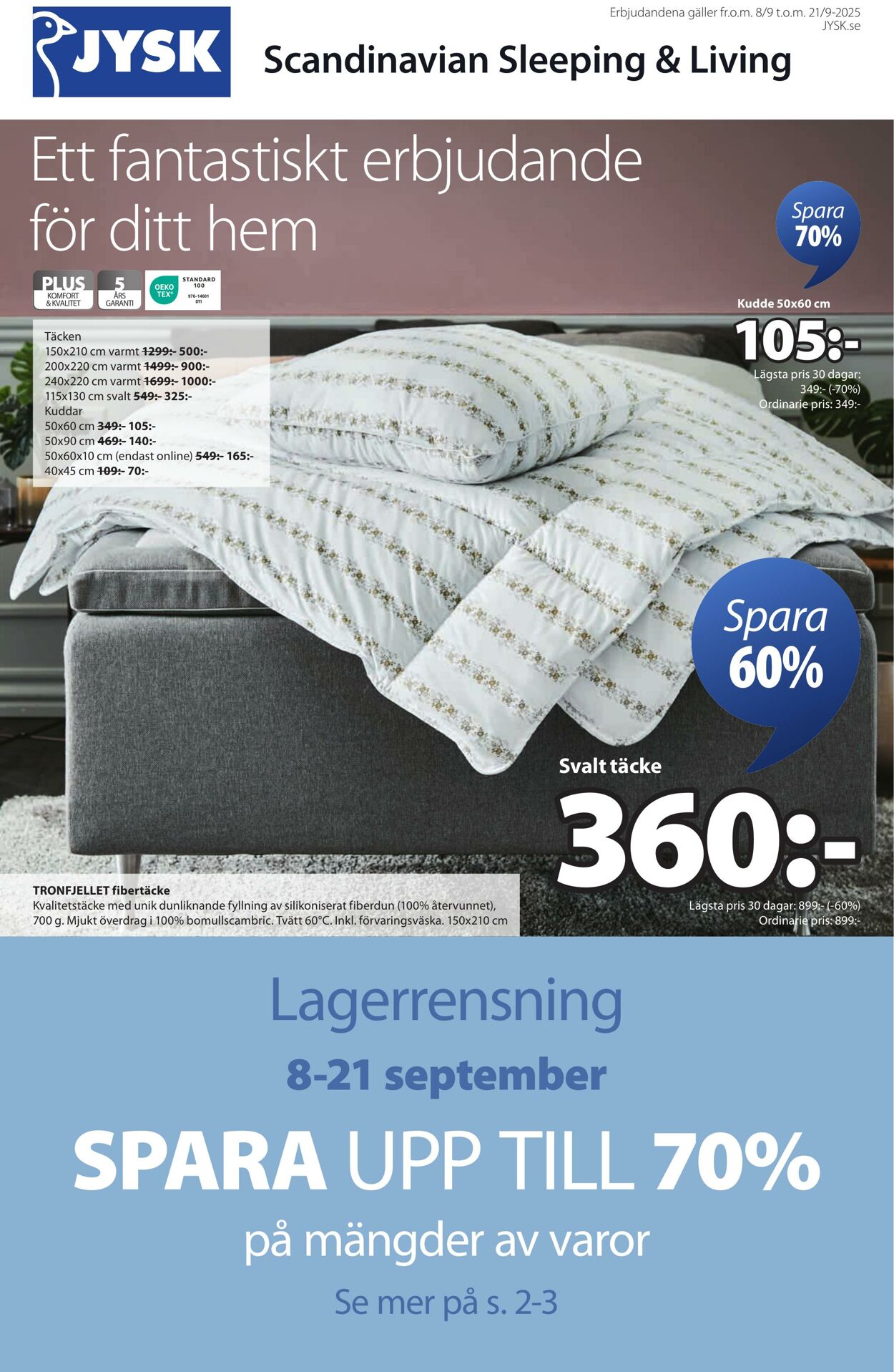 Erbjudanden Jysk 09.09.2025 - 23.09.2025