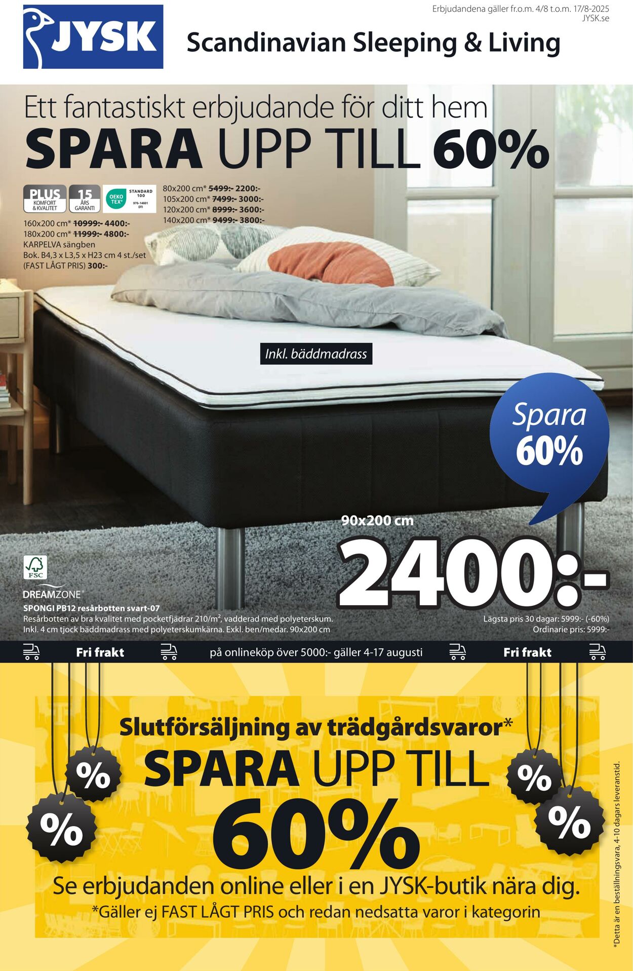 Erbjudanden Jysk 05.08.2025 - 19.08.2025