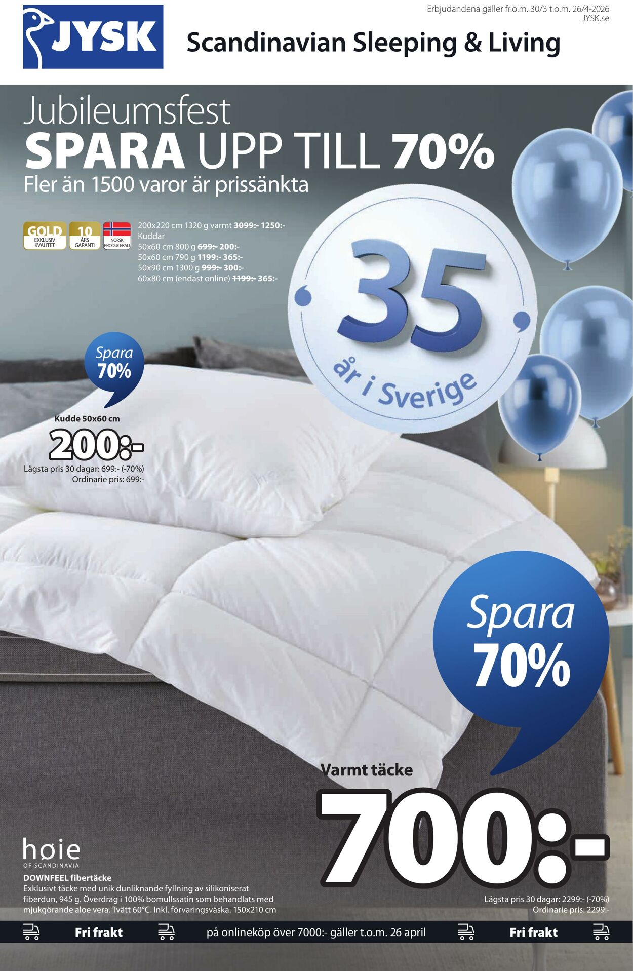 Erbjudanden Jysk 30.03.2026 - 07.04.2026