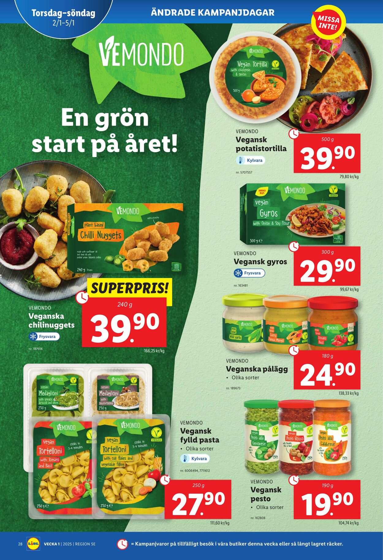 Erbjudanden Lidl 26.12.2024 - 05.01.2025