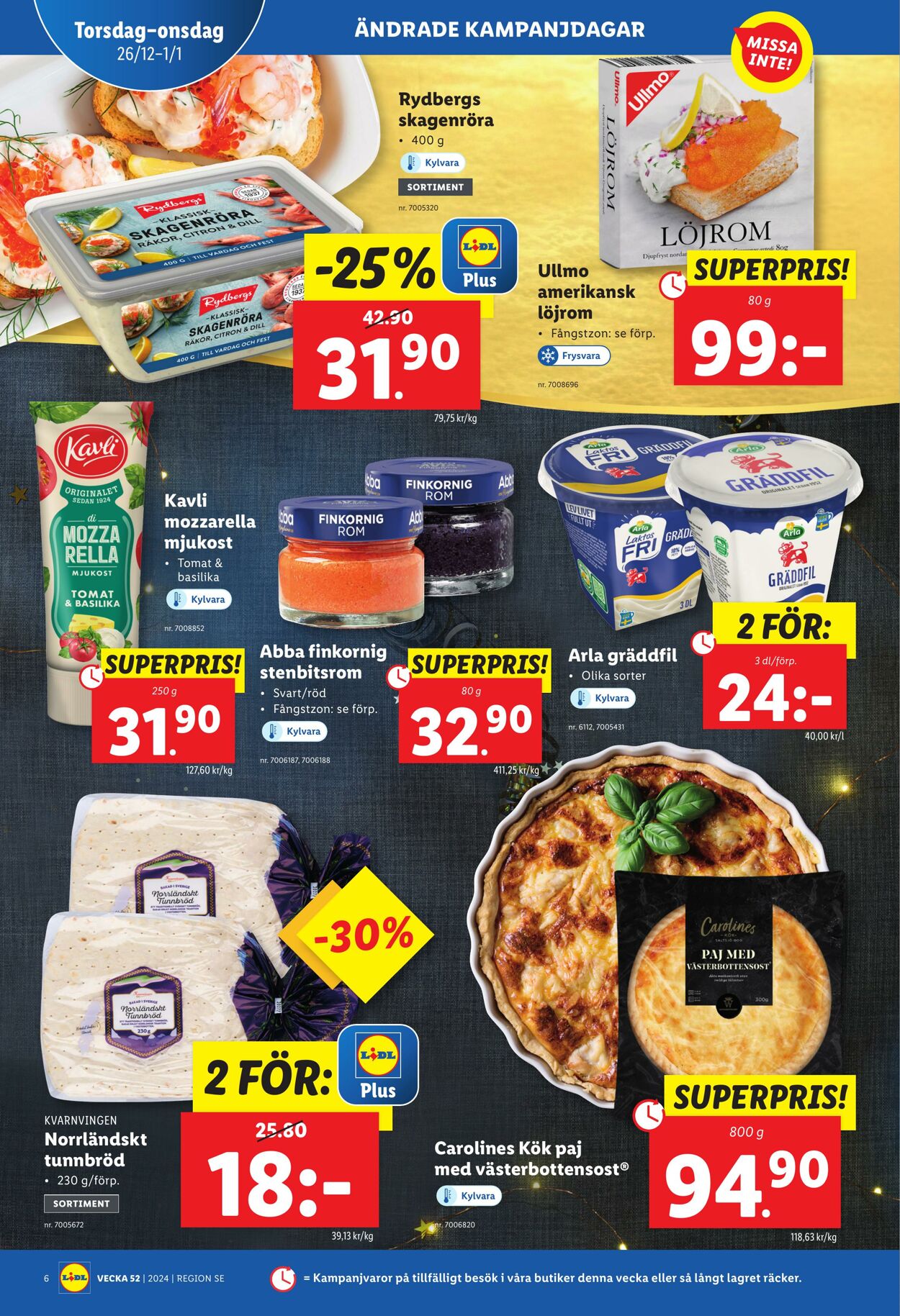 Erbjudanden Lidl 26.12.2024 - 05.01.2025