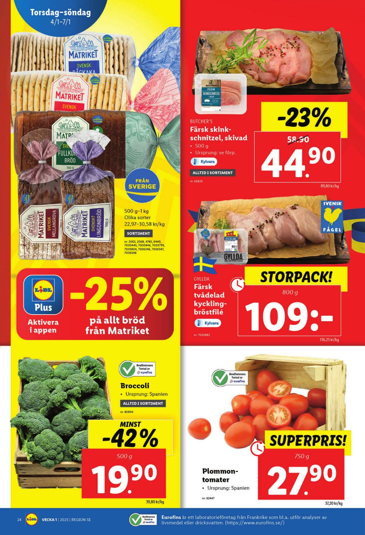 Erbjudanden Lidl 02.01.2024 - 07.01.2024