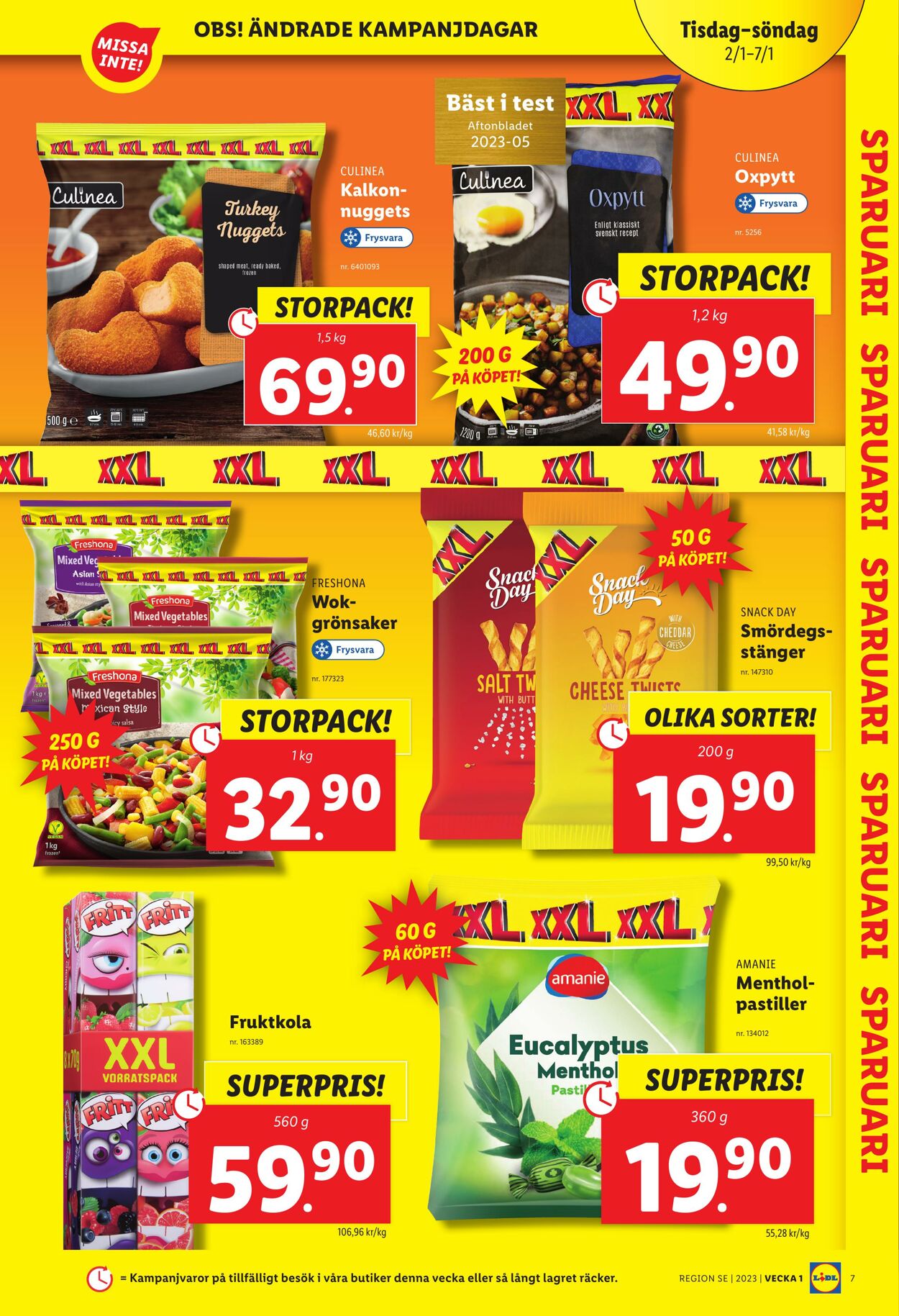 Erbjudanden Lidl 02.01.2024 - 07.01.2024