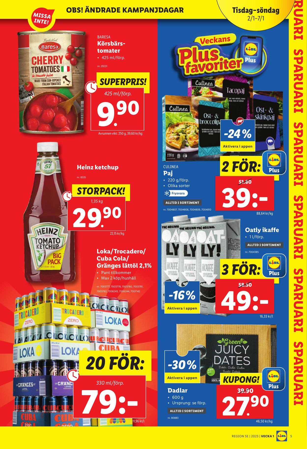 Erbjudanden Lidl 02.01.2024 - 07.01.2024