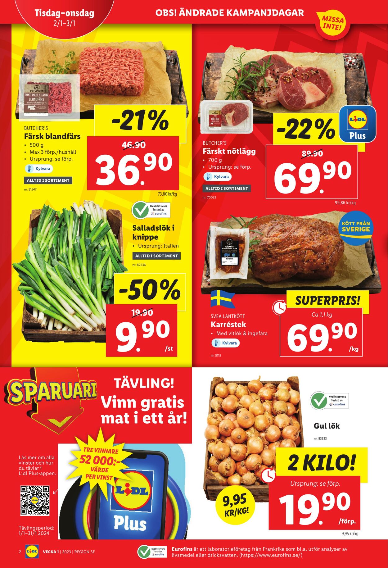 Erbjudanden Lidl 02.01.2024 - 07.01.2024