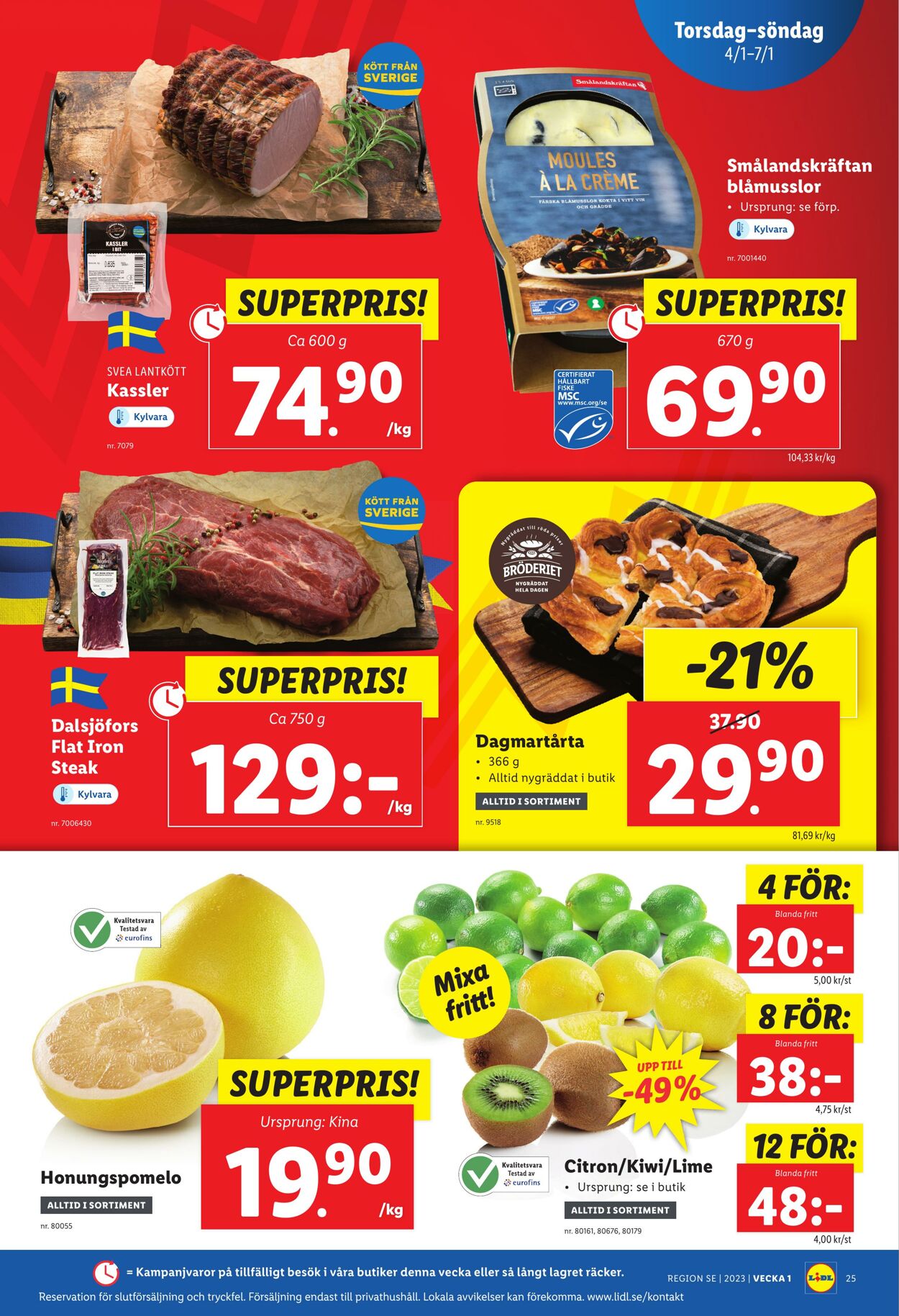 Erbjudanden Lidl 02.01.2024 - 07.01.2024