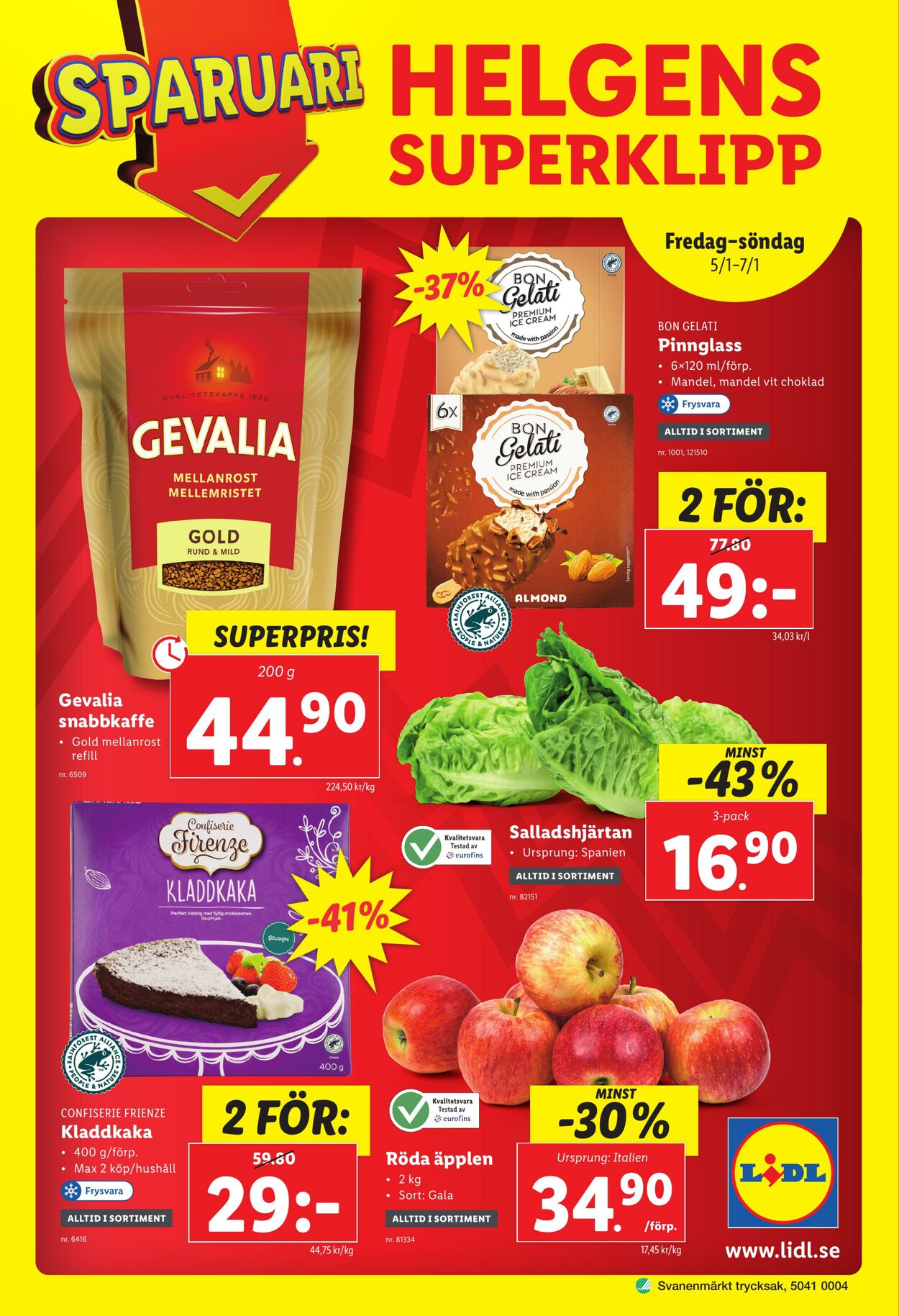 Erbjudanden Lidl 02.01.2024 - 07.01.2024