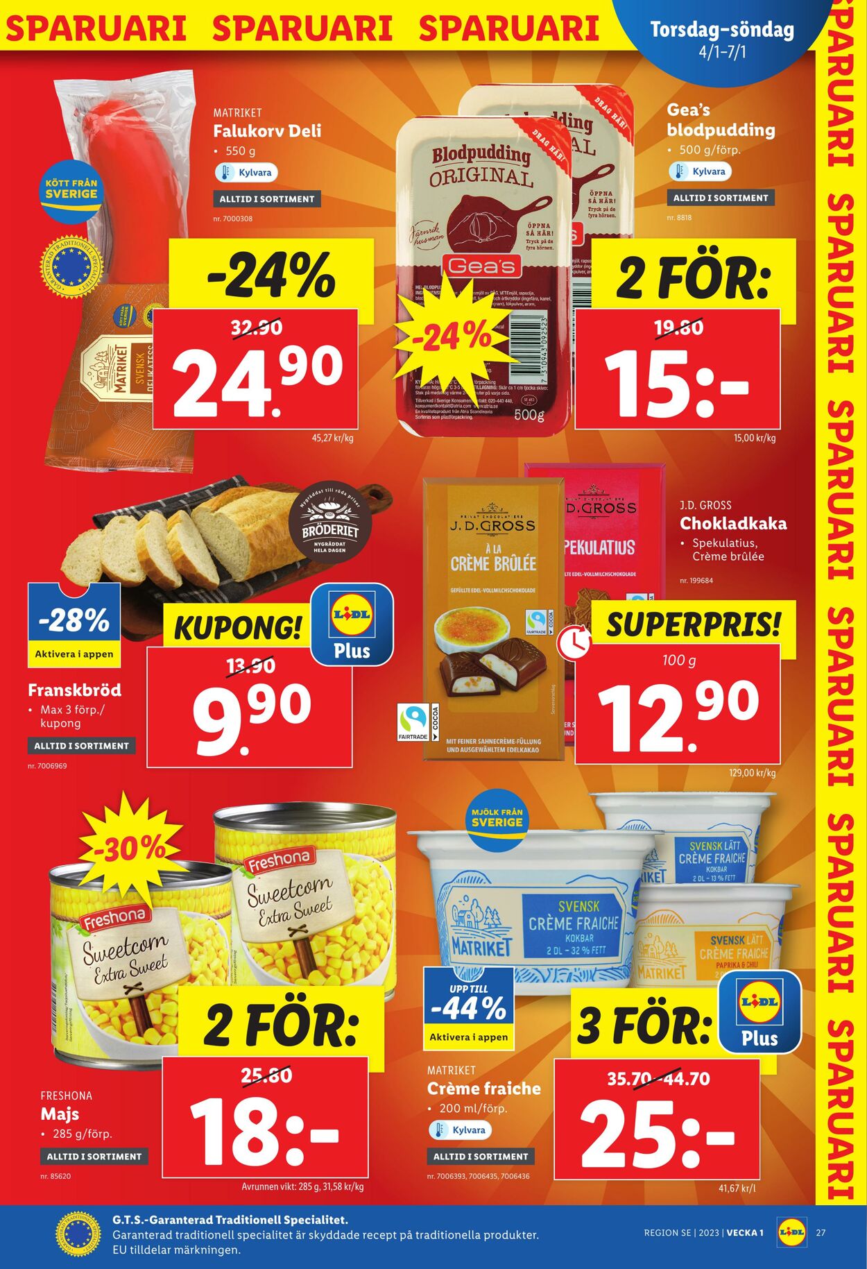 Erbjudanden Lidl 02.01.2024 - 07.01.2024