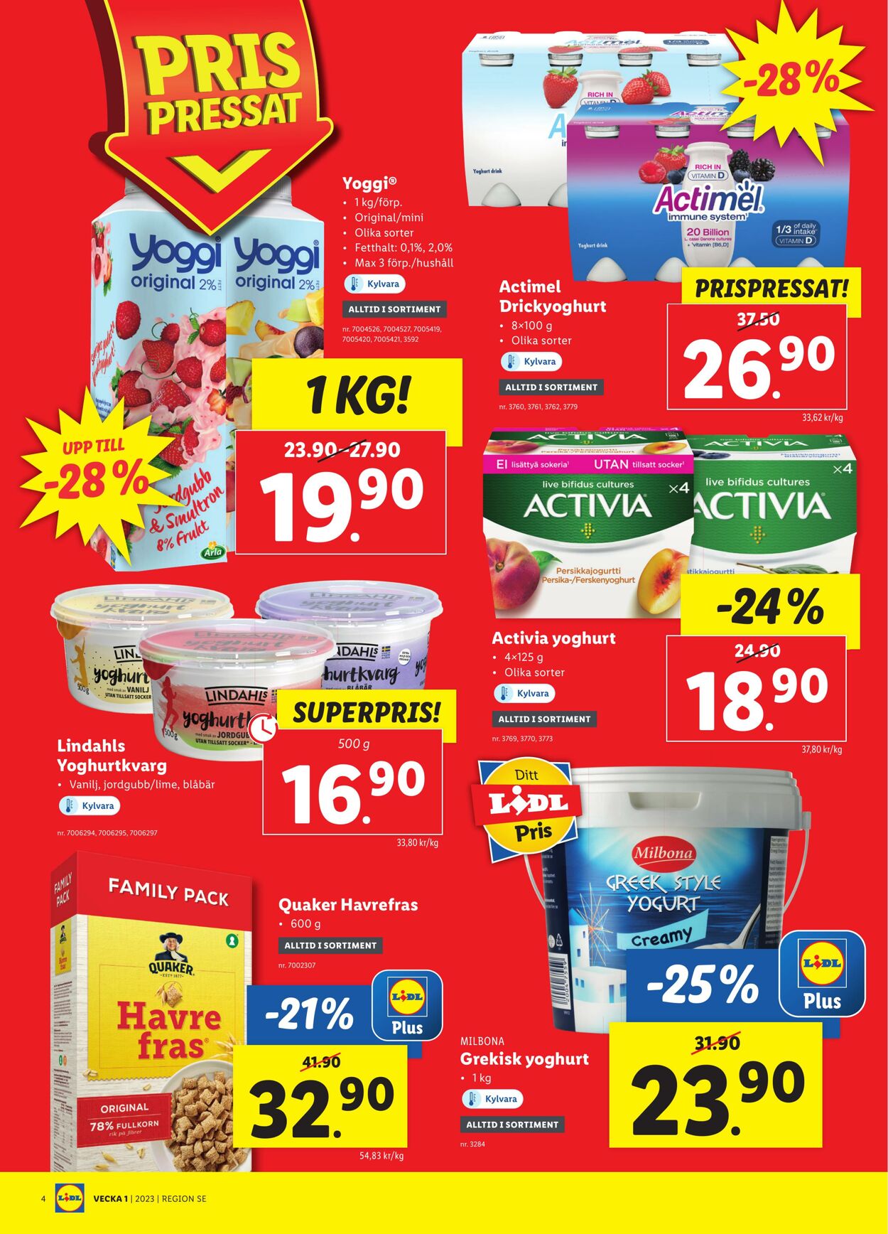 Erbjudanden Lidl 02.01.2023 - 08.01.2023