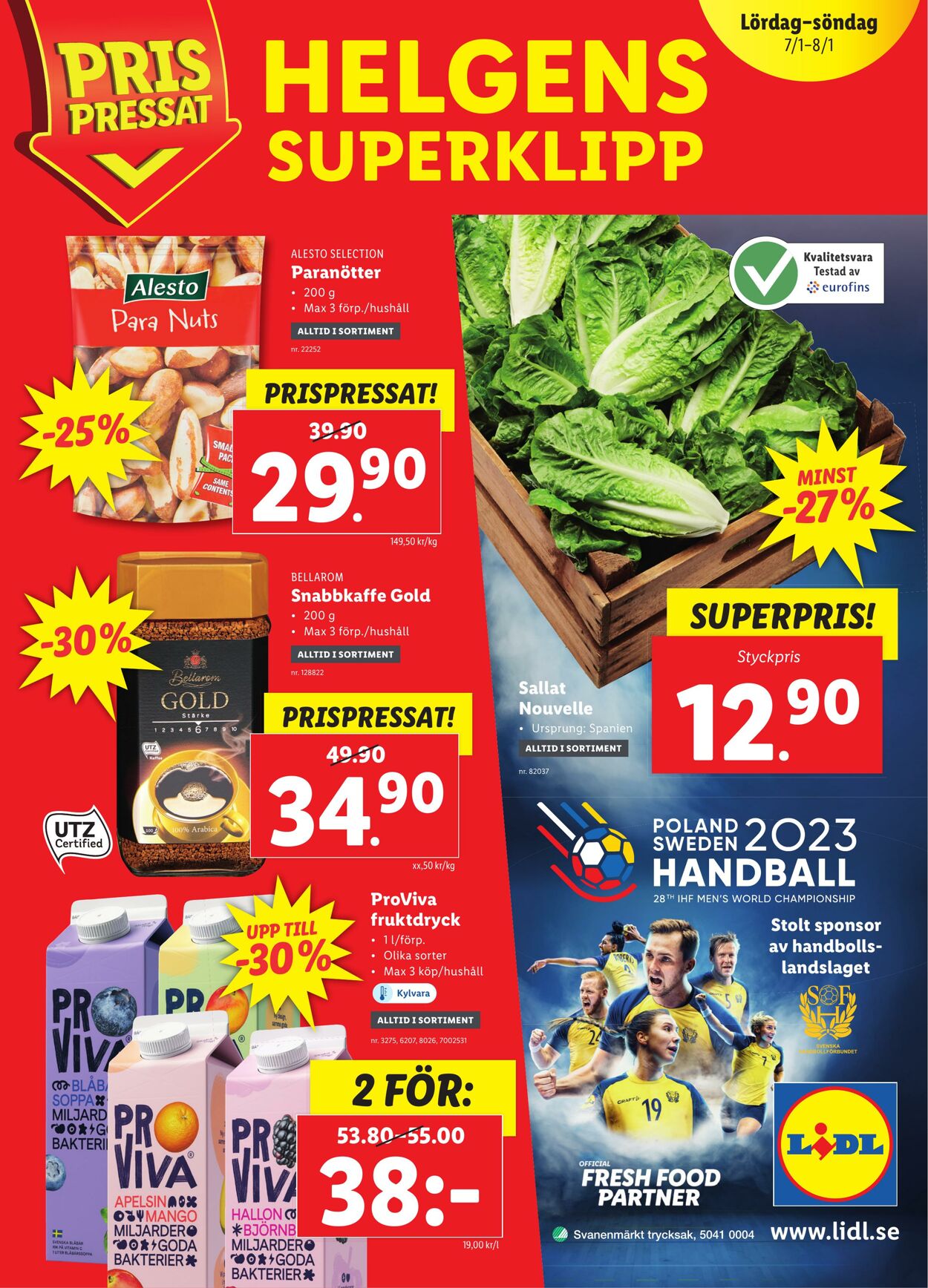 Erbjudanden Lidl 02.01.2023 - 08.01.2023