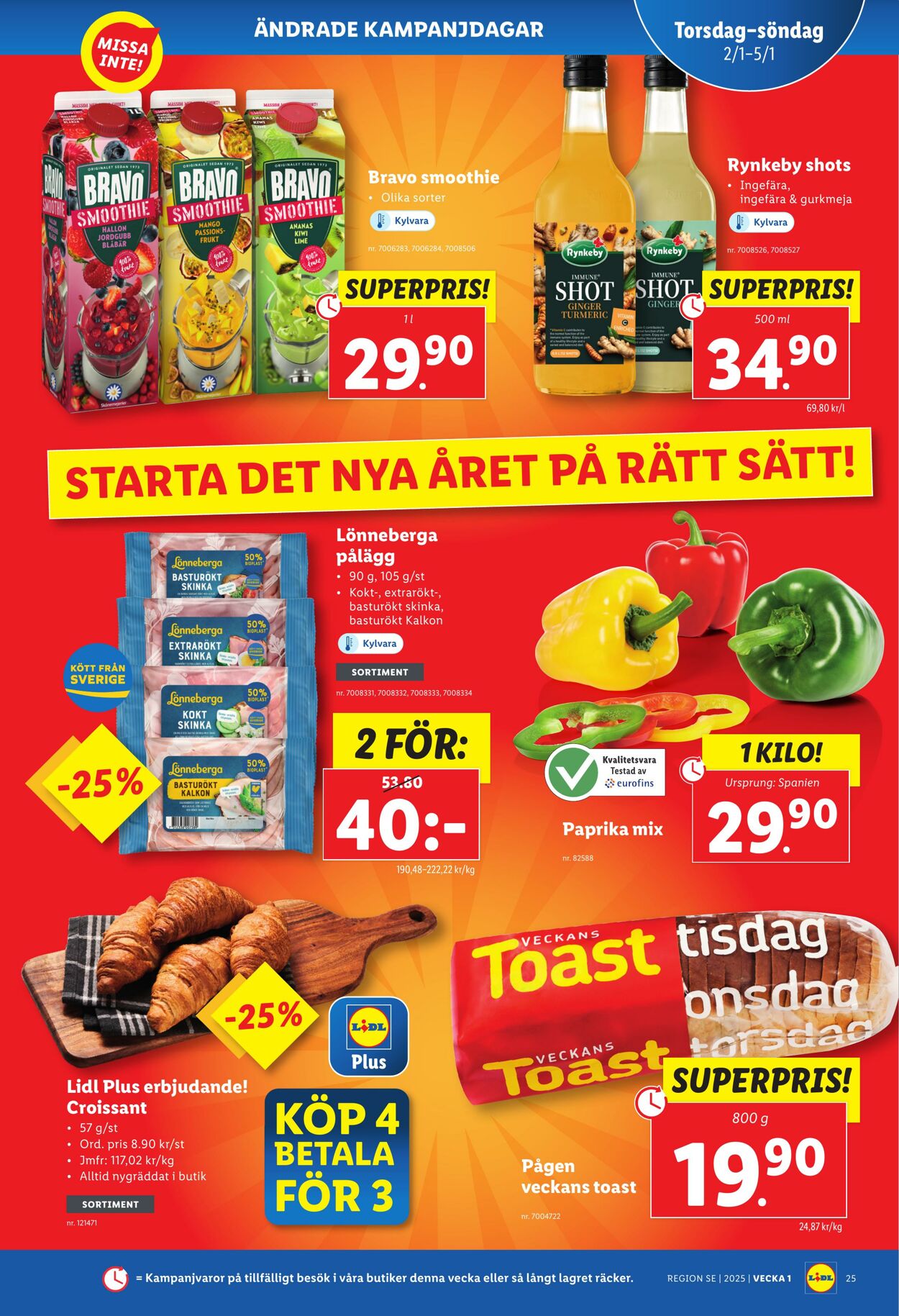 Erbjudanden Lidl 26.12.2024 - 05.01.2025