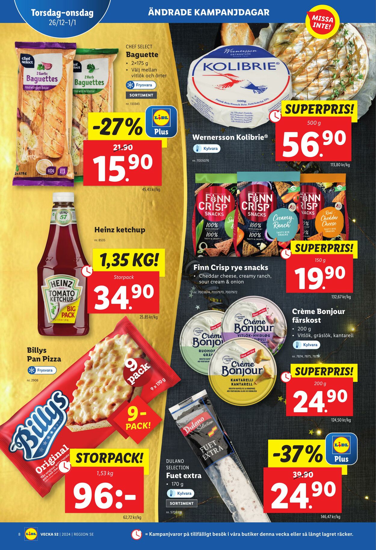 Erbjudanden Lidl 26.12.2024 - 05.01.2025