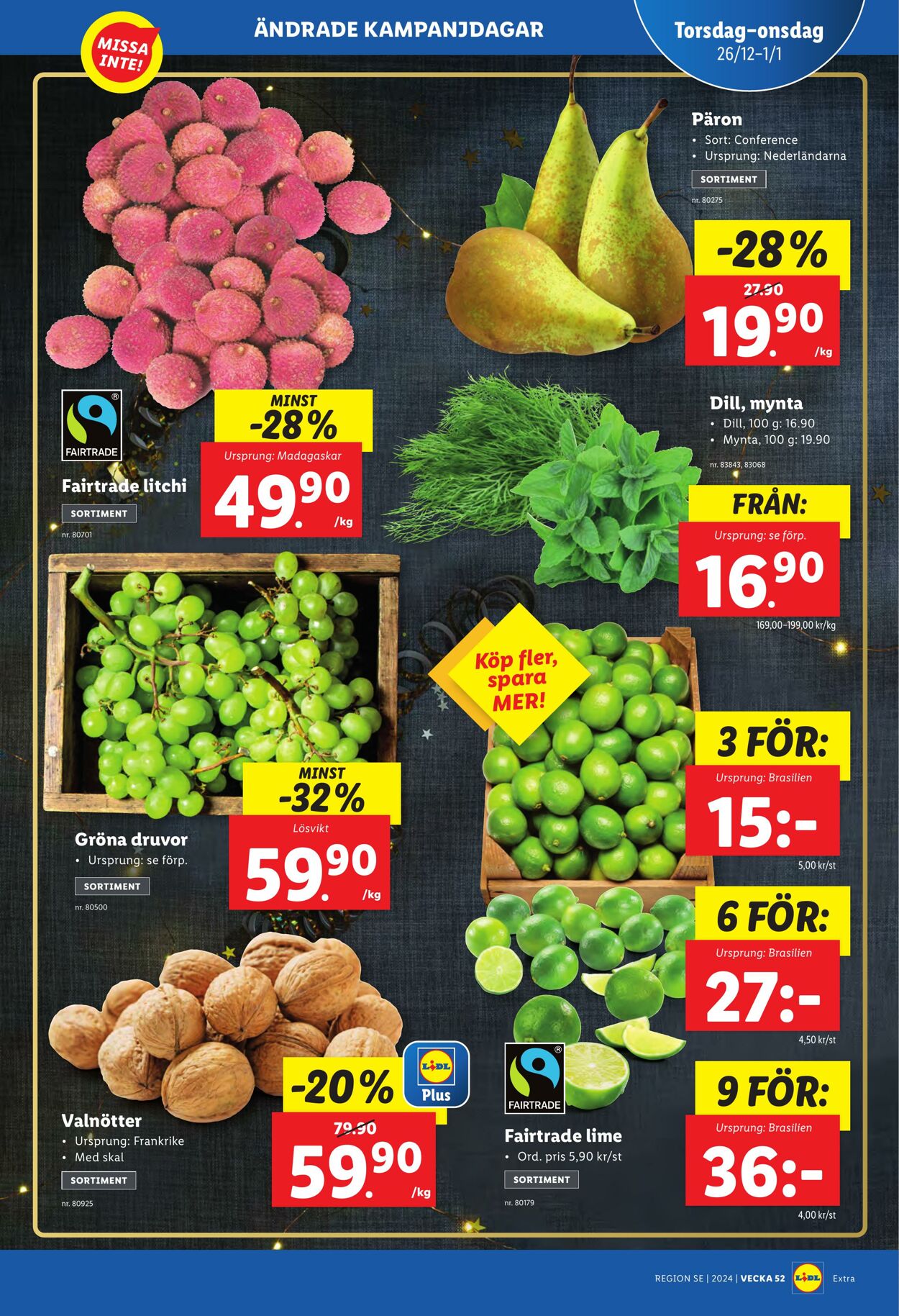 Erbjudanden Lidl 26.12.2024 - 05.01.2025