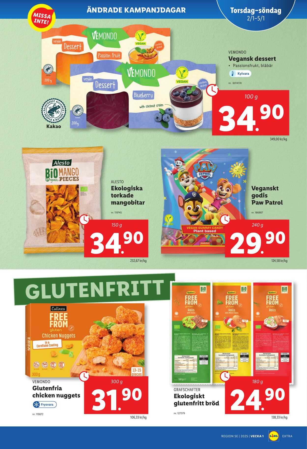 Erbjudanden Lidl 26.12.2024 - 05.01.2025