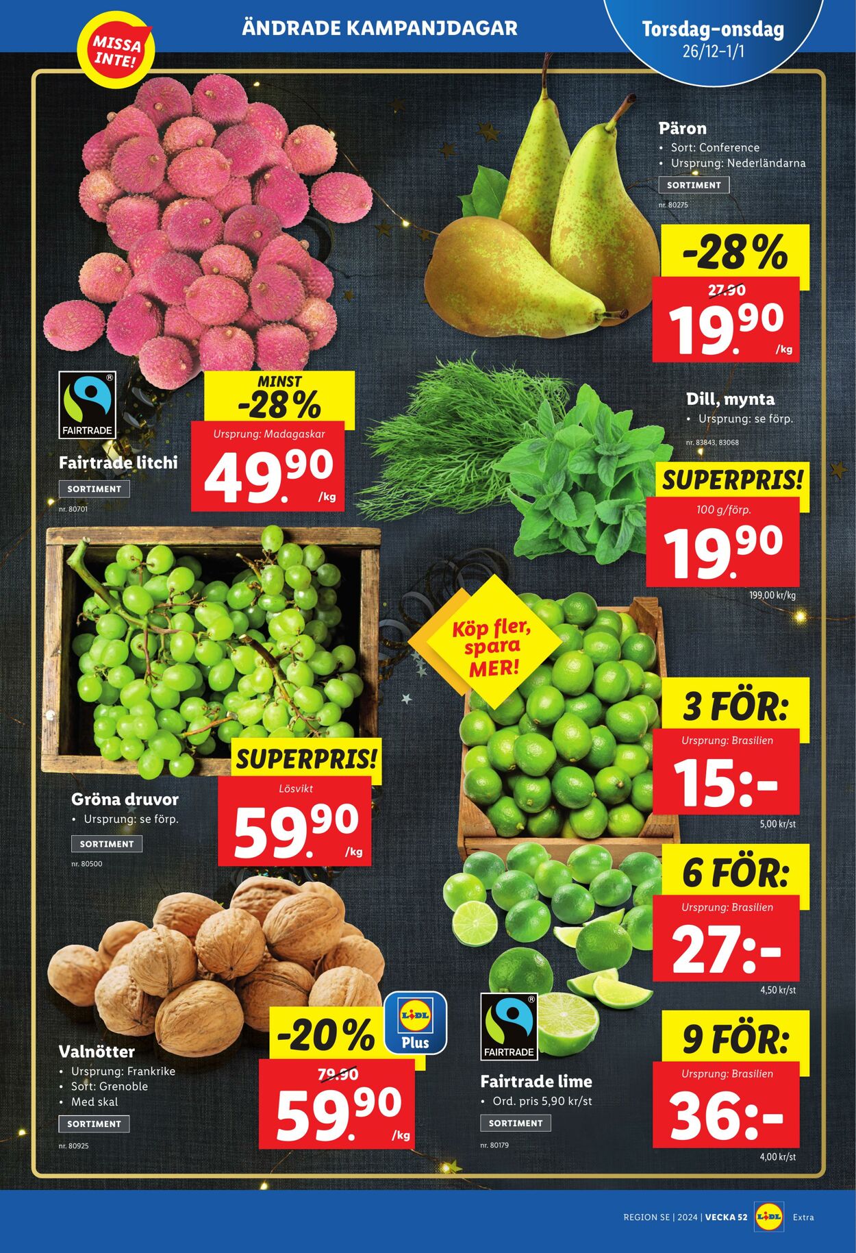 Erbjudanden Lidl 26.12.2024 - 05.01.2025