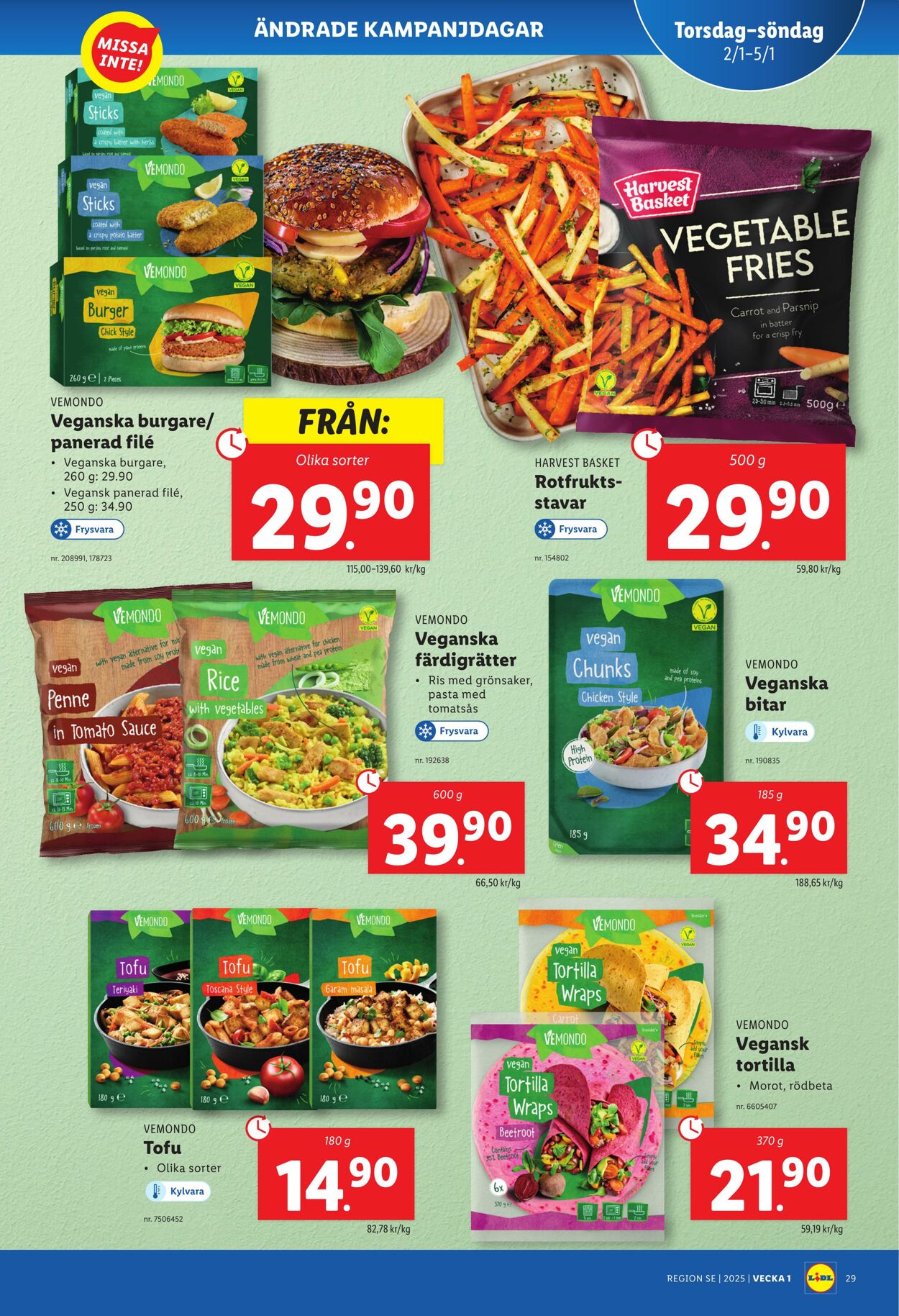 Erbjudanden Lidl 26.12.2024 - 05.01.2025