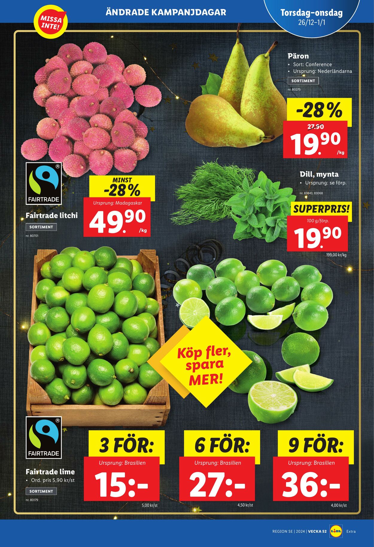 Erbjudanden Lidl 26.12.2024 - 05.01.2025