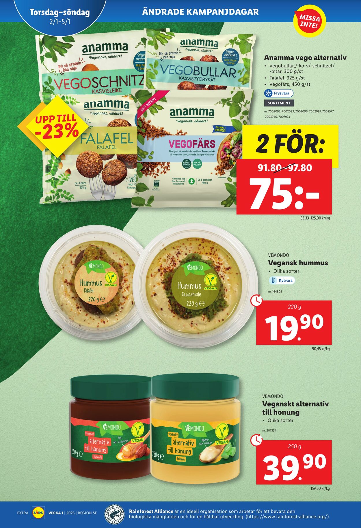 Erbjudanden Lidl 26.12.2024 - 05.01.2025