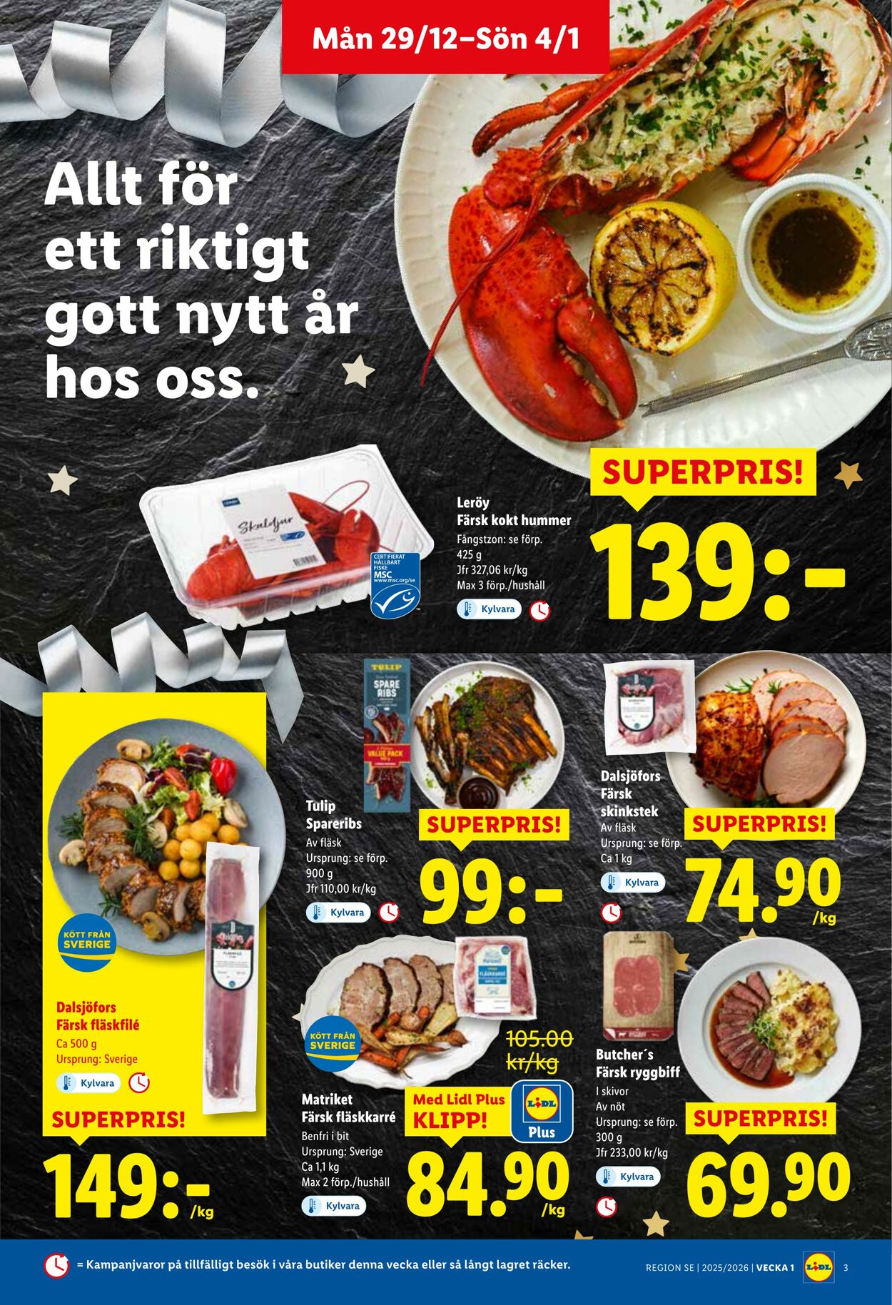 Erbjudanden Lidl 29.12.2025 - 04.01.2026