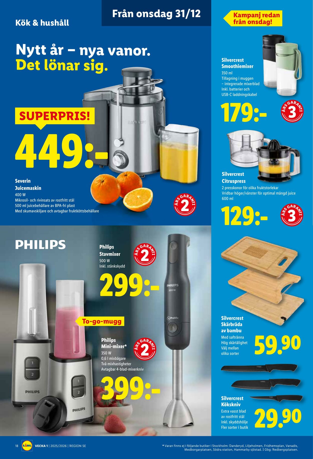 Erbjudanden Lidl 29.12.2025 - 04.01.2026