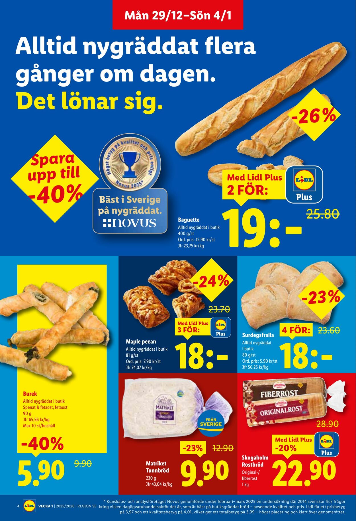 Erbjudanden Lidl 29.12.2025 - 04.01.2026