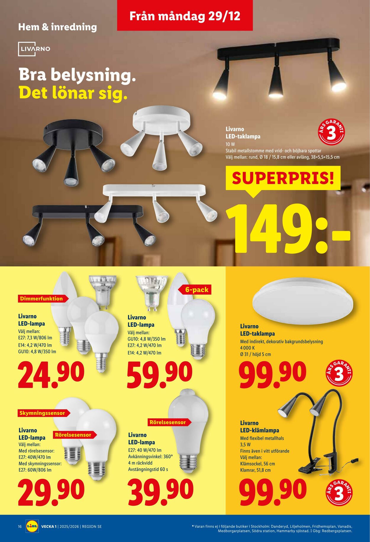 Erbjudanden Lidl 29.12.2025 - 04.01.2026