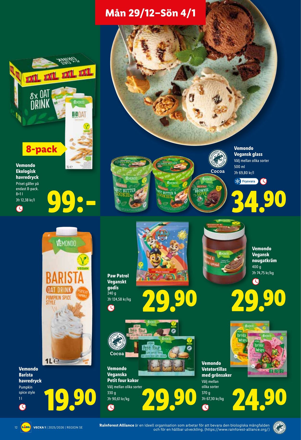 Erbjudanden Lidl 29.12.2025 - 04.01.2026