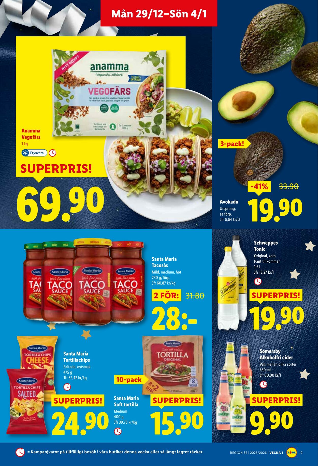 Erbjudanden Lidl 29.12.2025 - 04.01.2026