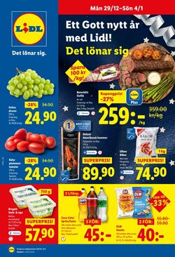 Erbjudanden Lidl 29.12.2025 - 04.01.2026
