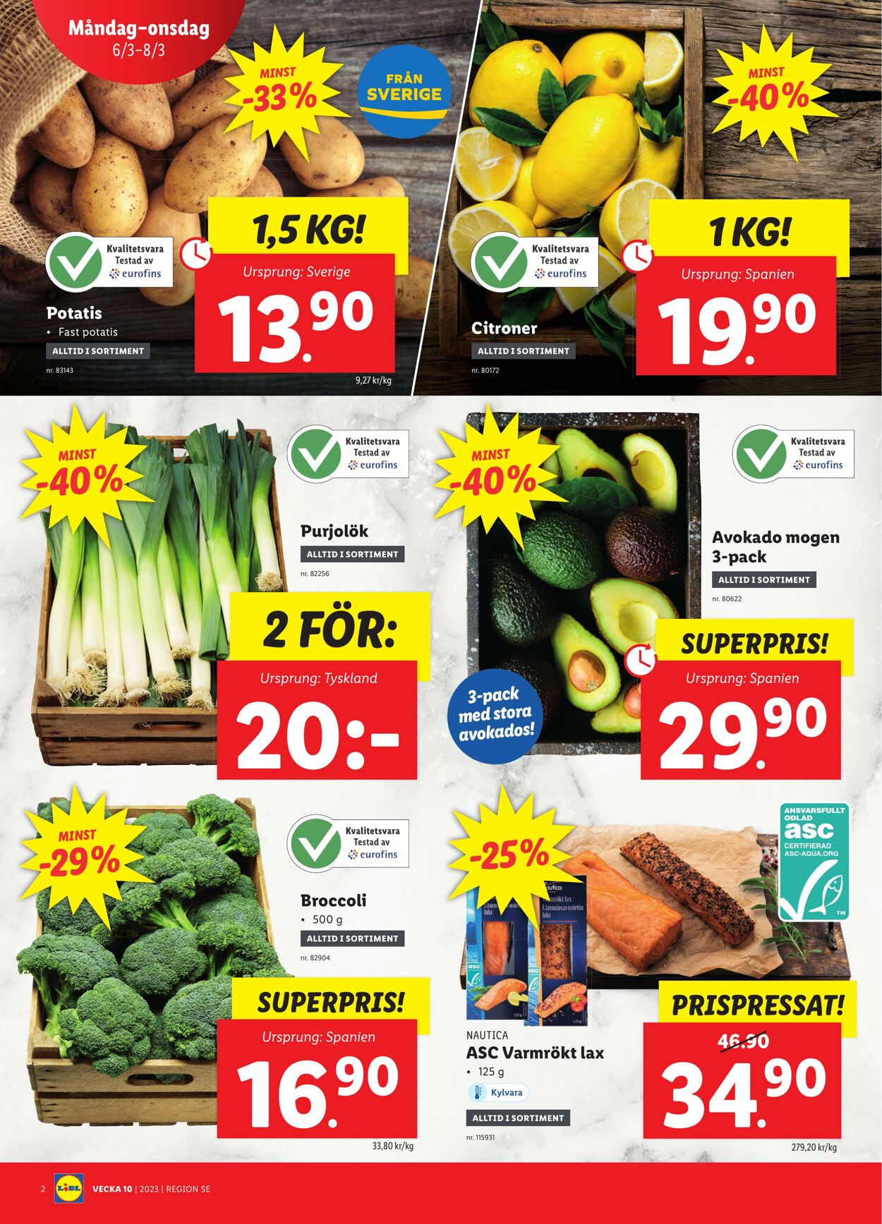 Erbjudanden Lidl 06.03.2023 - 12.03.2023