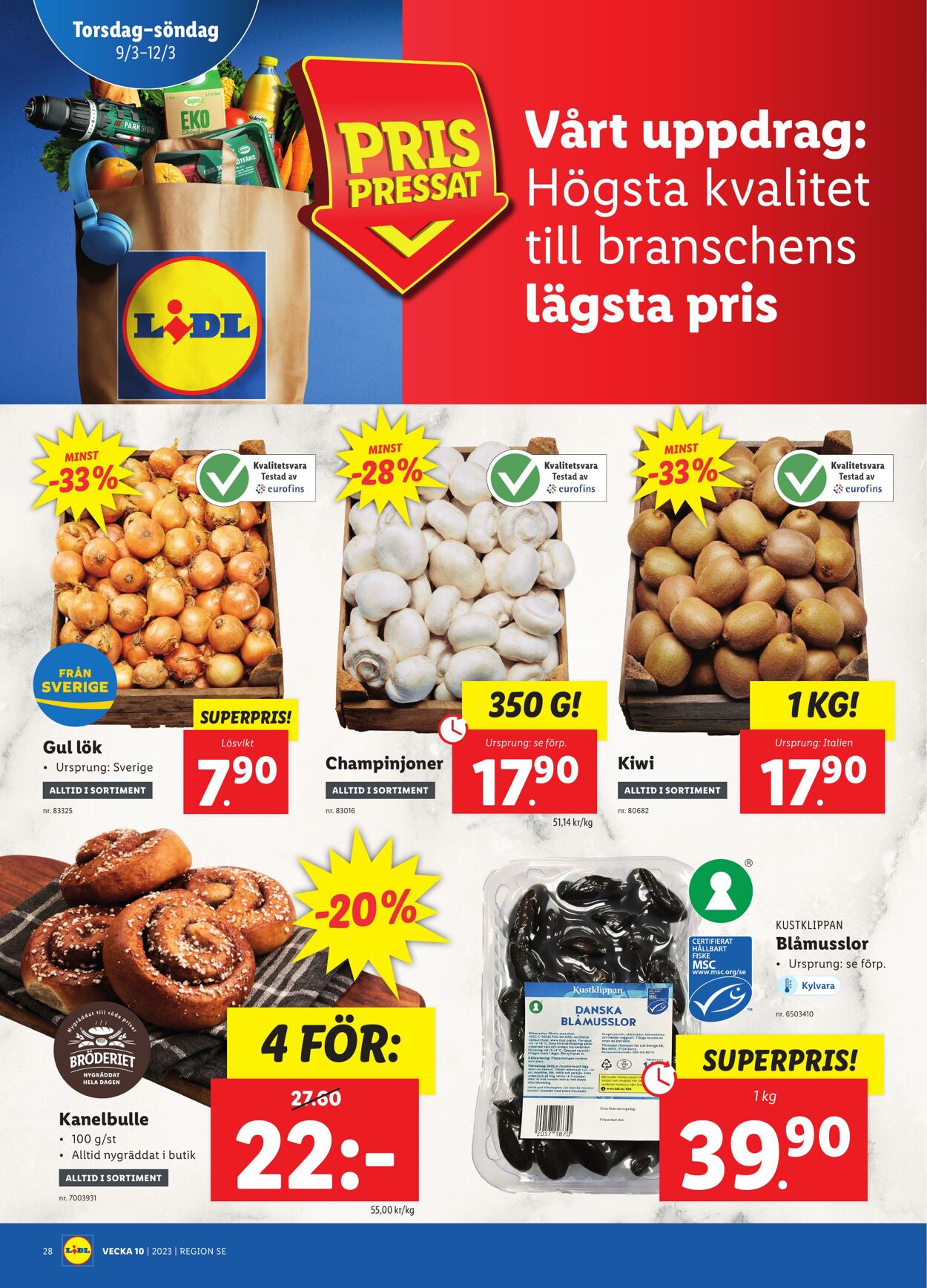 Erbjudanden Lidl 06.03.2023 - 12.03.2023